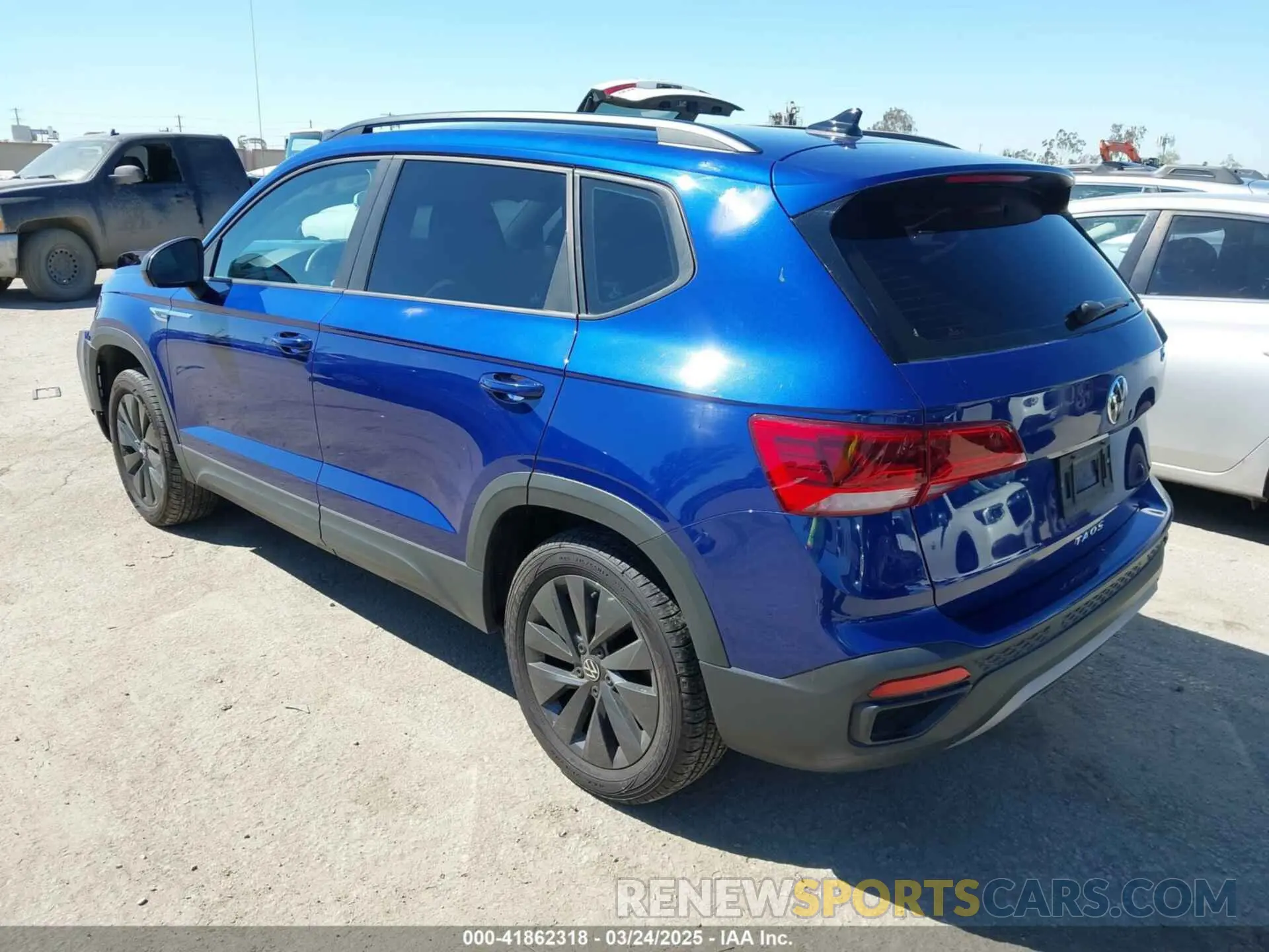 3 fotografías del automóvil dañado 3VVCX7B22PM337388 VOLKSWAGEN TAOS 2023