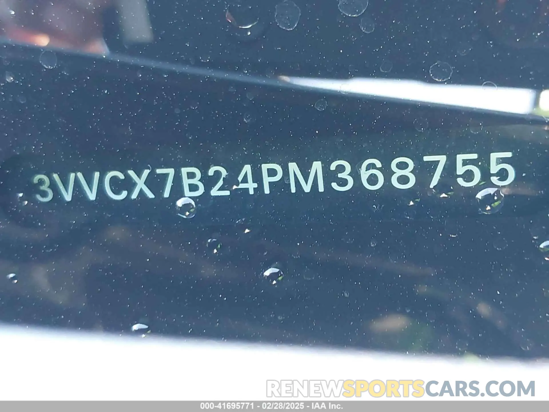 9 fotografías del automóvil dañado 3VVCX7B24PM368755 VOLKSWAGEN TAOS 2023