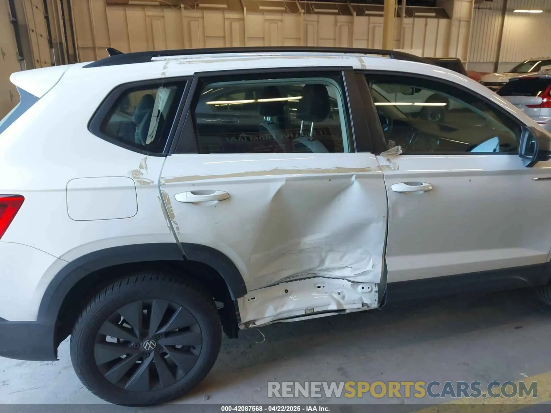 6 fotografías del automóvil dañado 3VVCX7B26PM365145 VOLKSWAGEN TAOS 2023