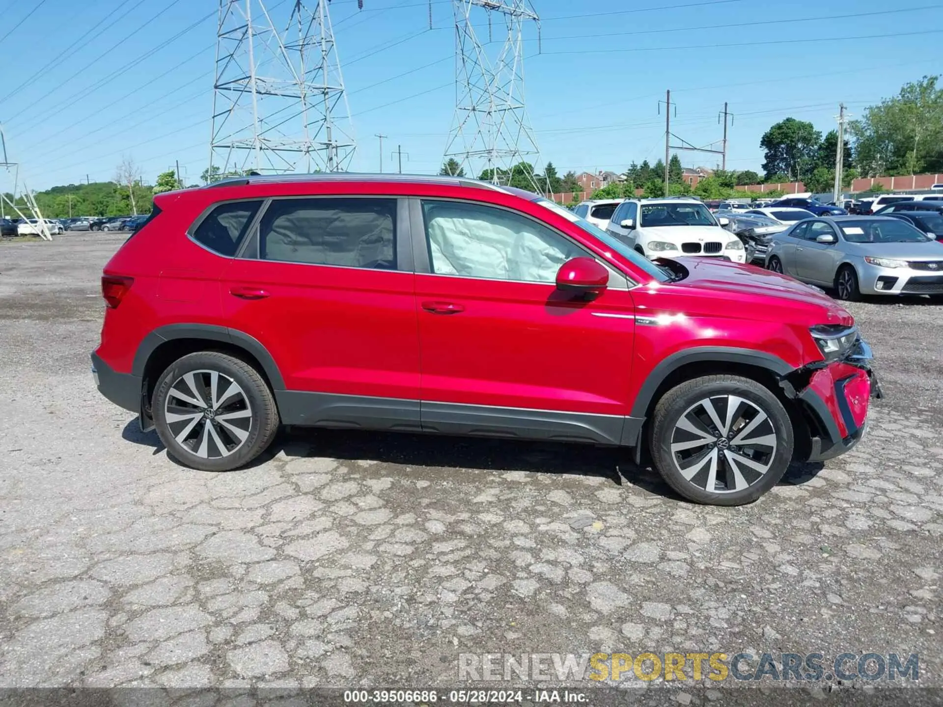 14 fotografías del automóvil dañado 3VVEX7B22PM371551 VOLKSWAGEN TAOS 2023