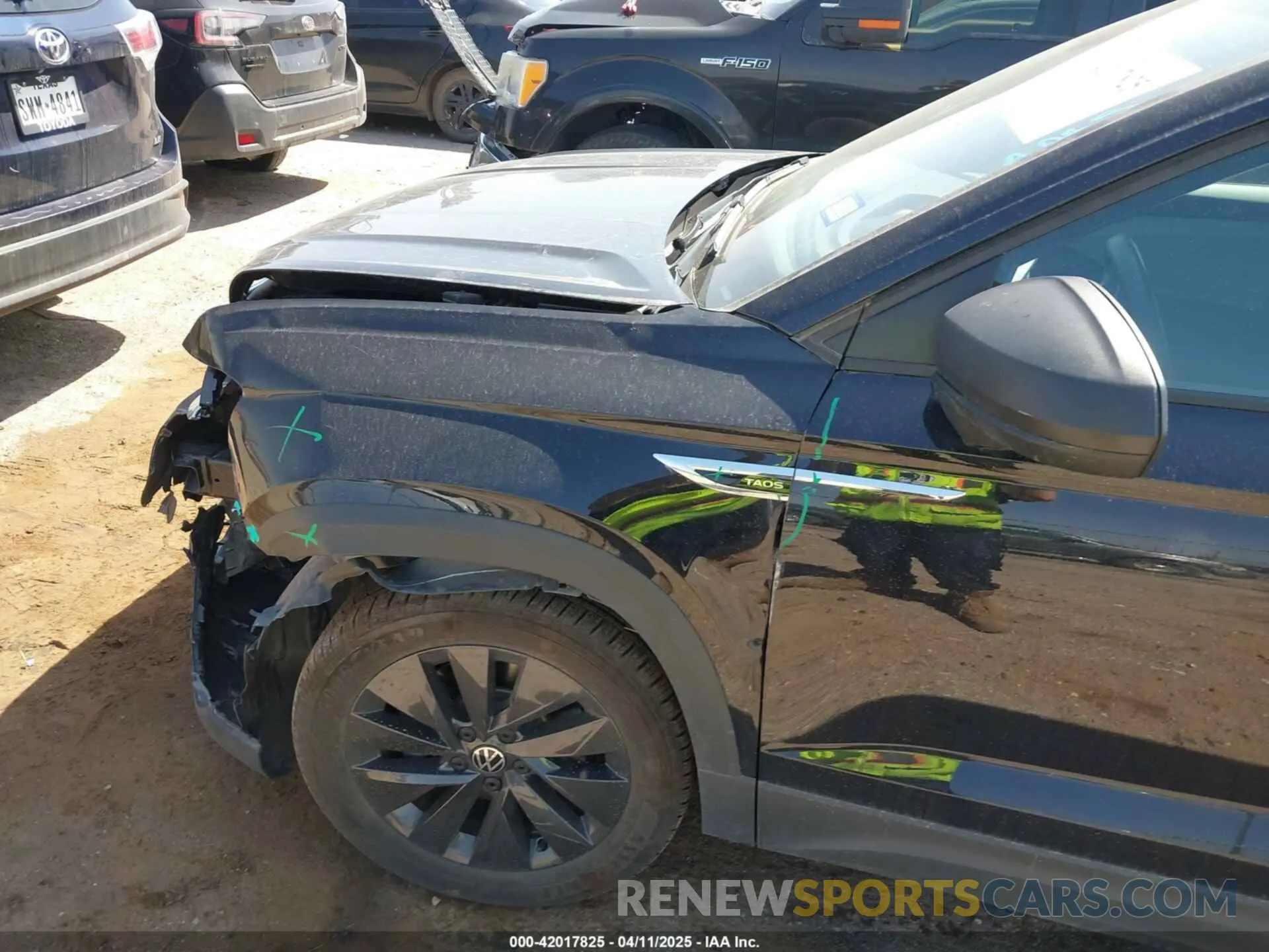 6 fotografías del automóvil dañado 3VV5X7B29RM066308 VOLKSWAGEN TAOS 2024