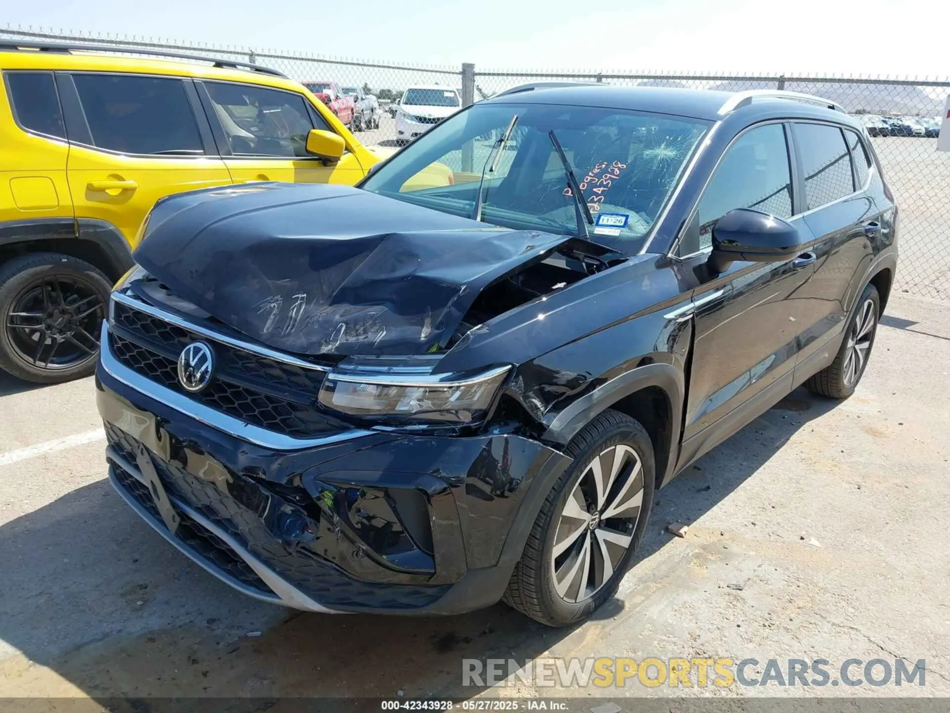 6 fotografías del automóvil dañado 3VVSX7B21RM114063 VOLKSWAGEN TAOS 2024