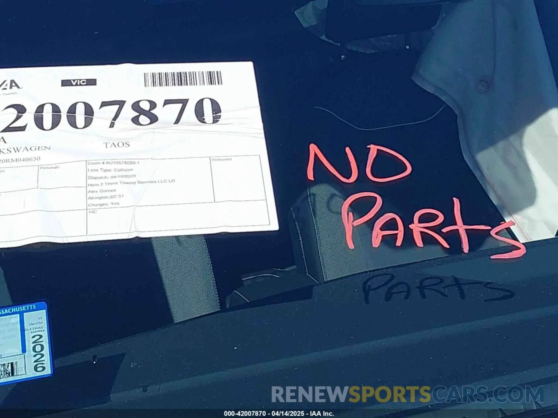 12 fotografías del automóvil dañado 3VVVX7B20RM040650 VOLKSWAGEN TAOS 2024