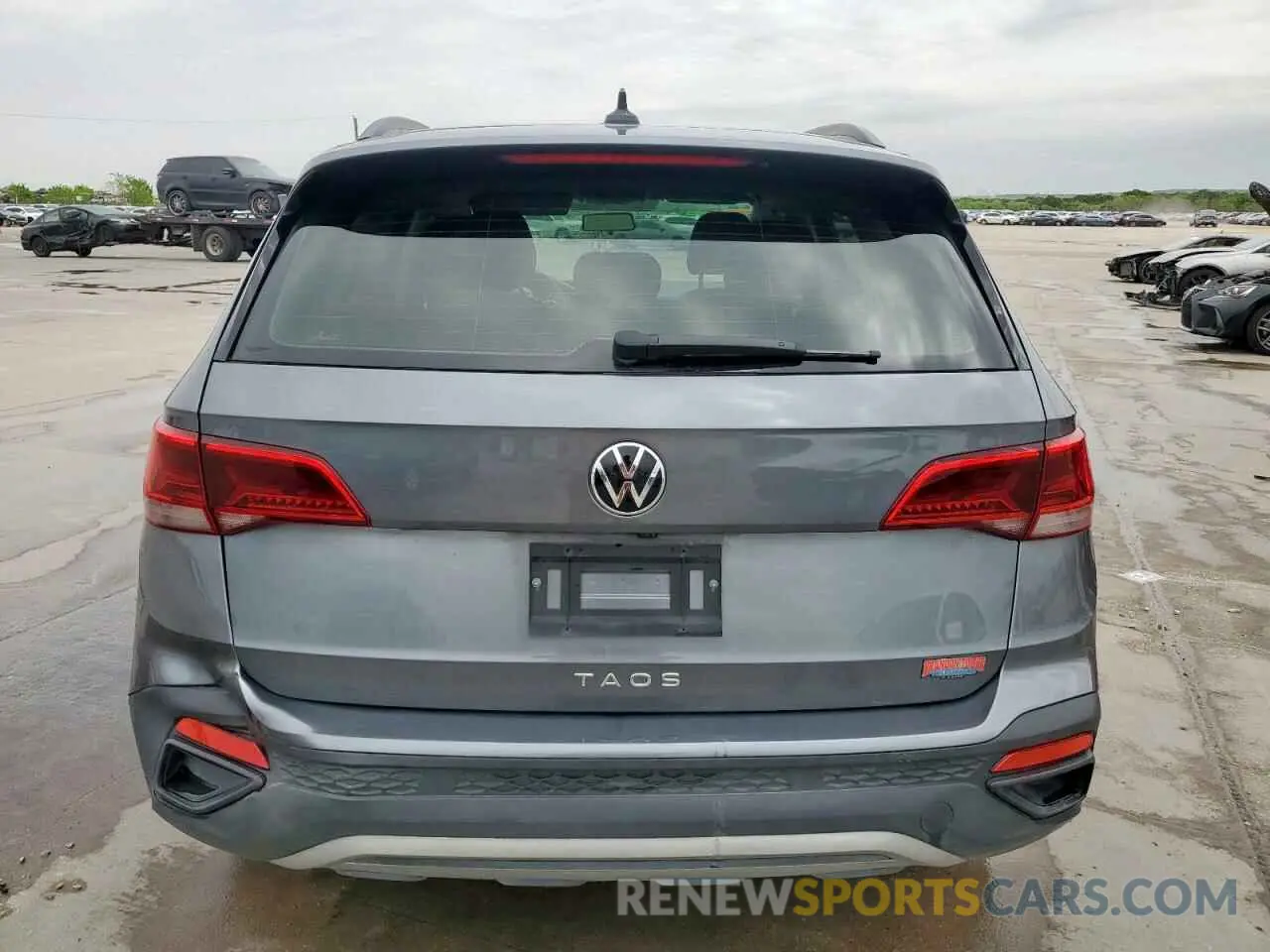 6 fotografías del automóvil dañado 3VVCX7B26NM070043 VOLKSWAGEN TAOS S 2022