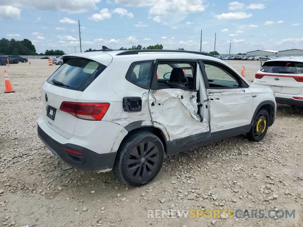 3 fotografías del automóvil dañado 3VVCX7B2XNM029320 VOLKSWAGEN TAOS S 2022