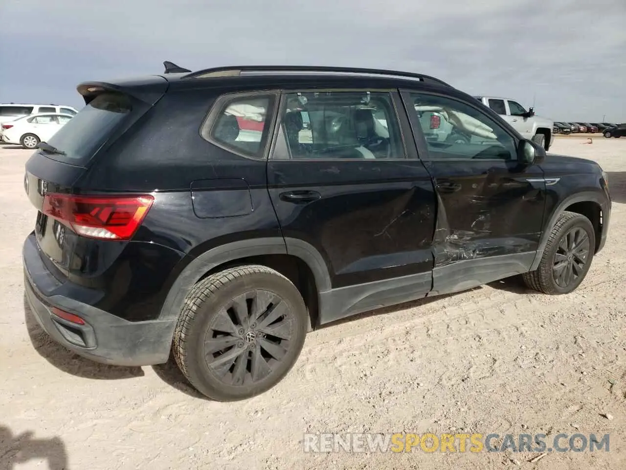 3 fotografías del automóvil dañado 3VVDX7B23NM044102 VOLKSWAGEN TAOS S 2022