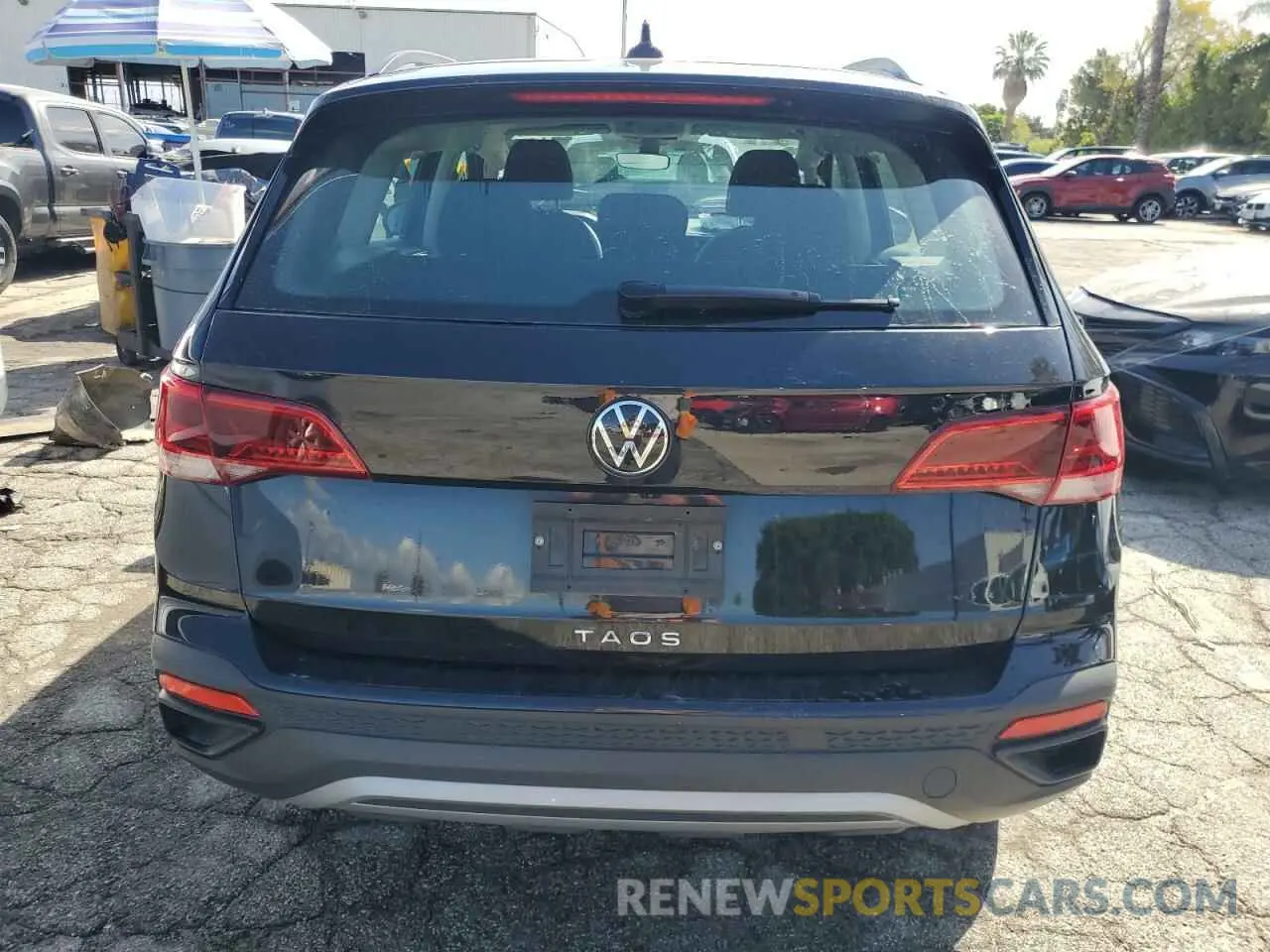 6 fotografías del automóvil dañado 3VV5X7B21RM058557 VOLKSWAGEN TAOS S 2024