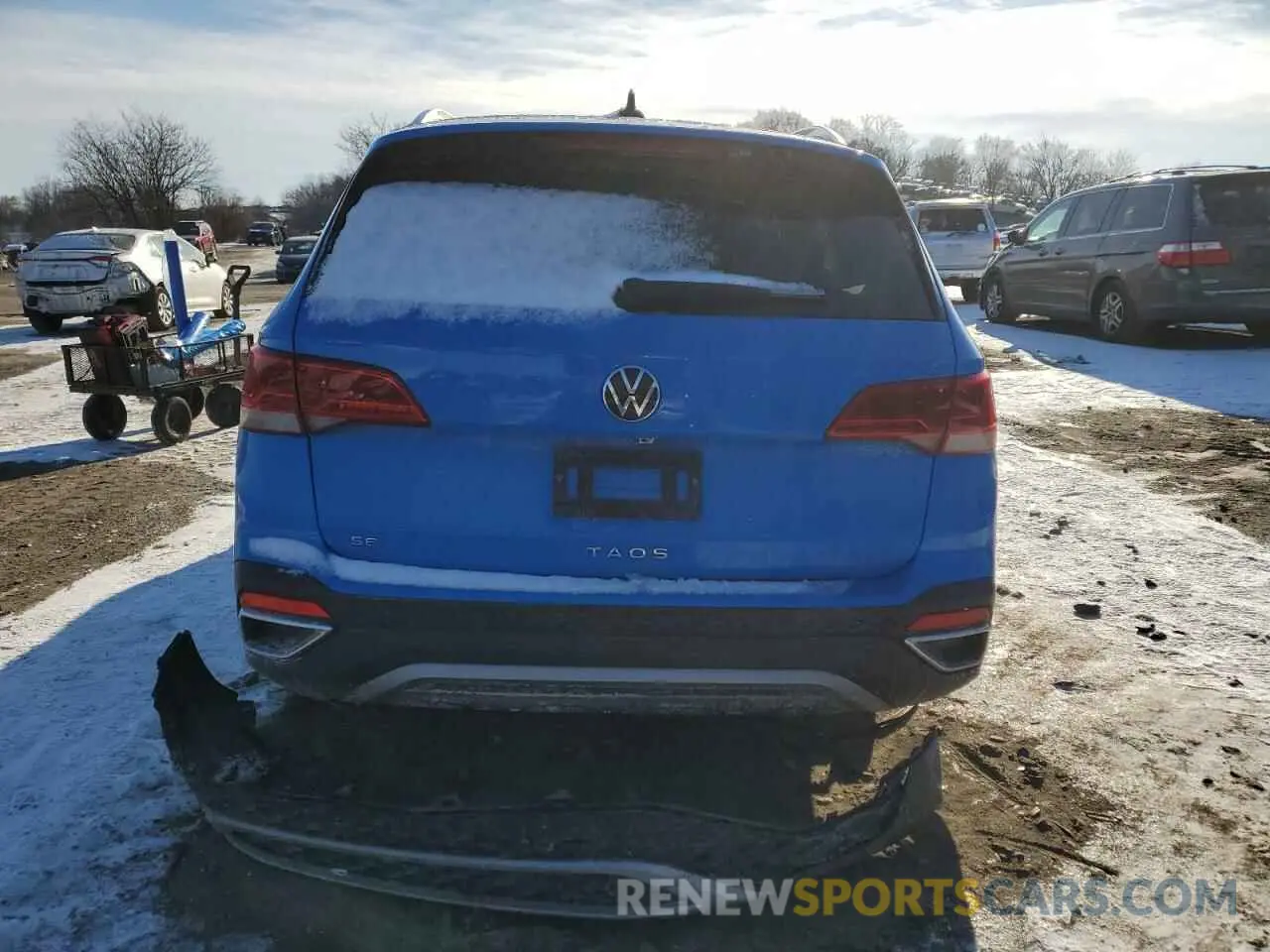 6 fotografías del automóvil dañado 3VVSX7B24NM060476 VOLKSWAGEN TAOS SE 2022