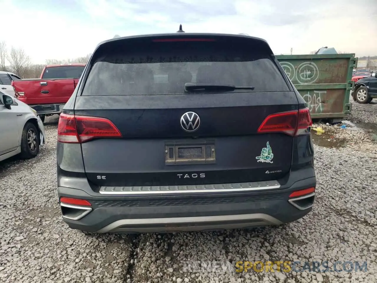 6 fotografías del automóvil dañado 3VVWX7B25NM032428 VOLKSWAGEN TAOS SE 2022