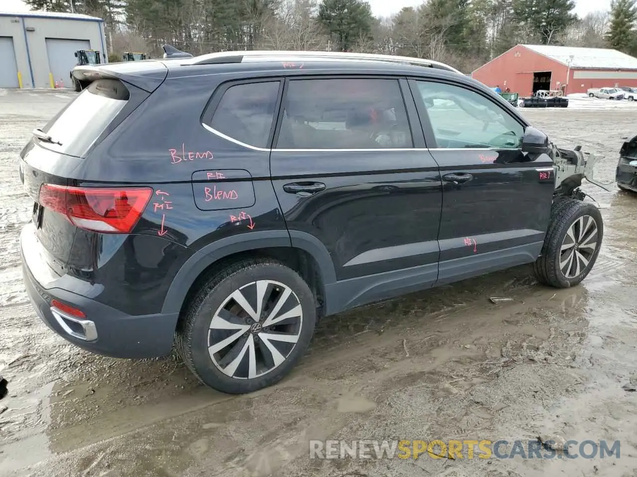 3 fotografías del automóvil dañado 3VVYX7B20NM047900 VOLKSWAGEN TAOS SE 2022
