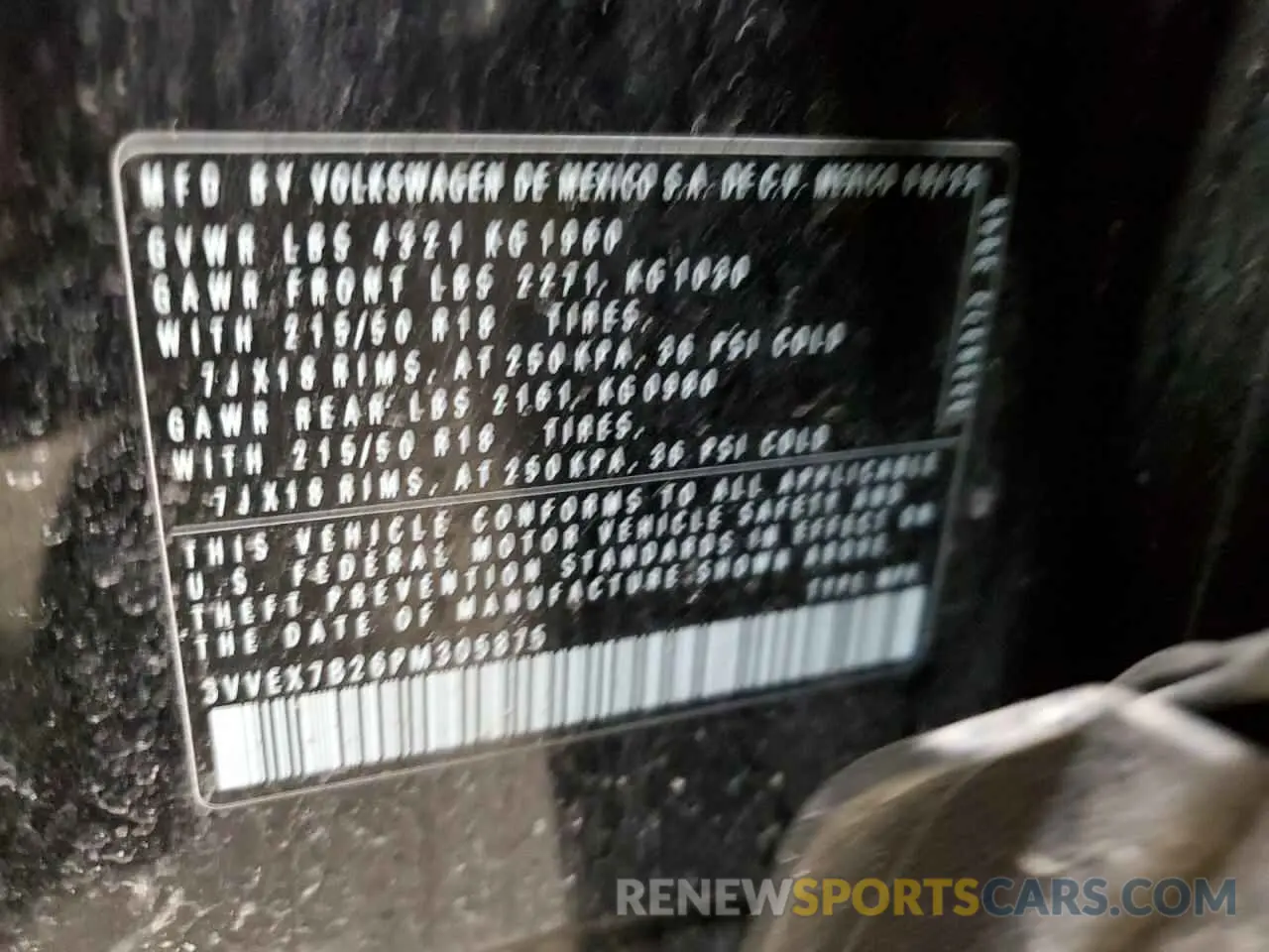 13 fotografías del automóvil dañado 3VVEX7B26PM305875 VOLKSWAGEN TAOS SE 2023