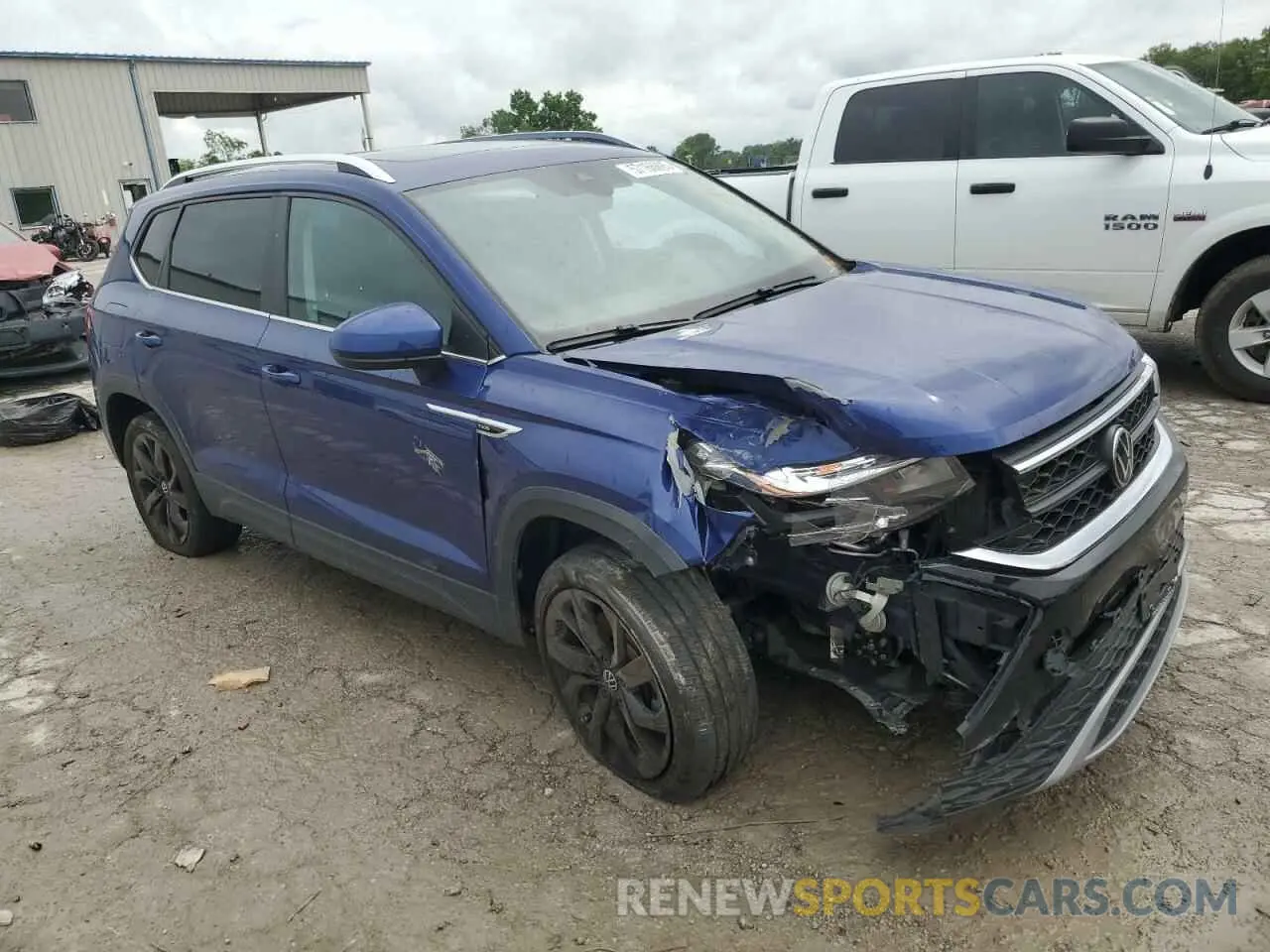 4 fotografías del automóvil dañado 3VVEX7B28PM301696 VOLKSWAGEN TAOS SE 2023