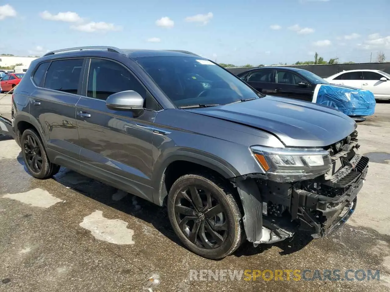 4 fotografías del automóvil dañado 3VVLX7B23NM018160 VOLKSWAGEN TAOS SE IQ 2022