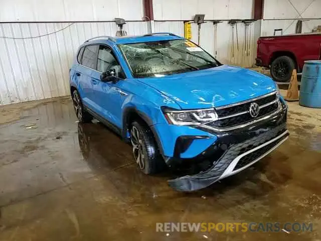 14 fotografías del automóvil dañado 3VV2X7B20NM035459 VOLKSWAGEN TAOS SEL 2022