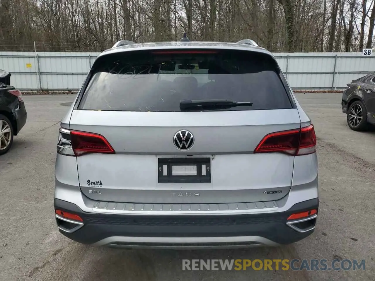 6 fotografías del automóvil dañado 3VV2X7B22NM061206 VOLKSWAGEN TAOS SEL 2022