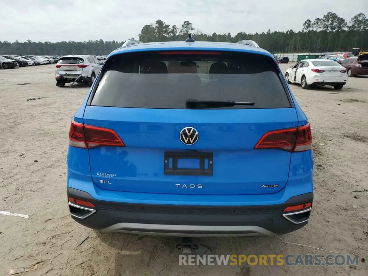 6 fotografías del automóvil dañado 3VV2X7B27NM017413 VOLKSWAGEN TAOS SEL 2022