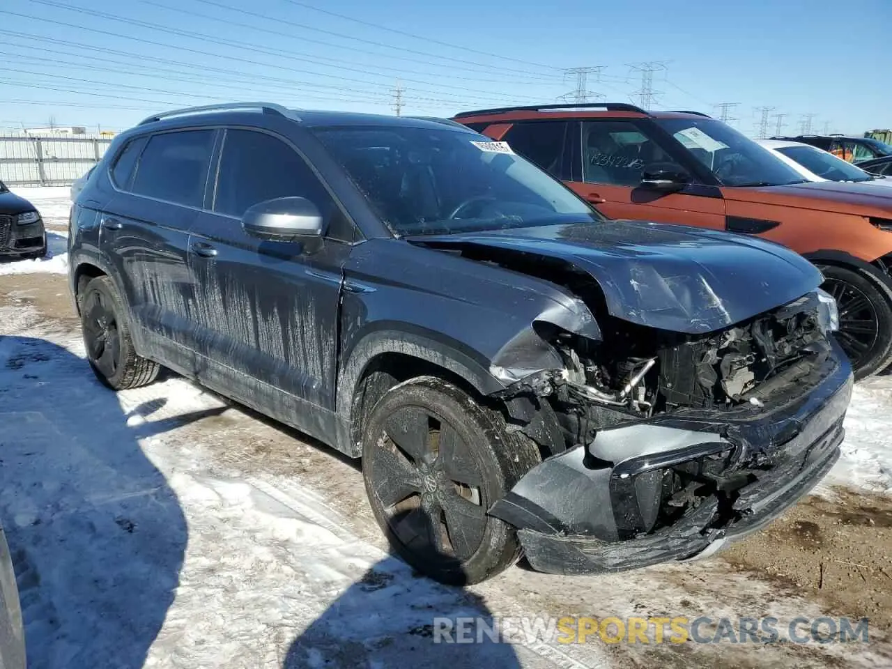 4 fotografías del automóvil dañado 3VV2X7B27NM018027 VOLKSWAGEN TAOS SEL 2022