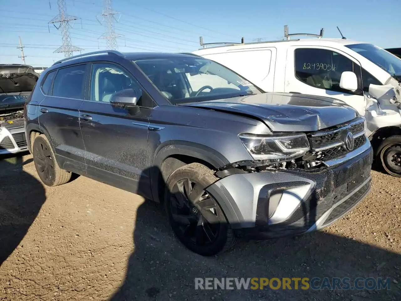 4 fotografías del automóvil dañado 3VV4X7B25RM046164 VOLKSWAGEN TAOS SEL 2024
