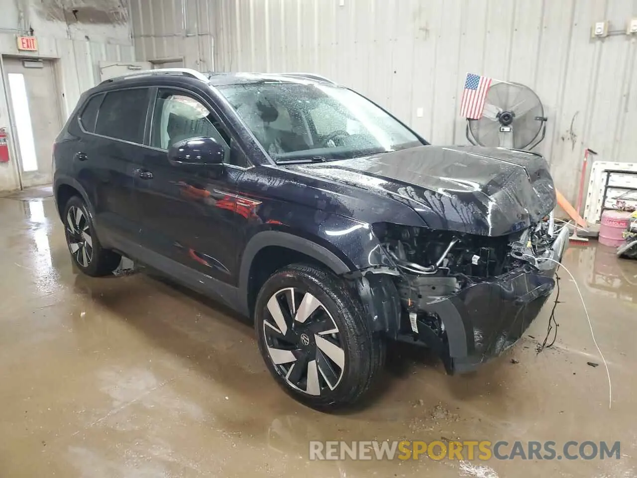 4 fotografías del automóvil dañado 3VV4X7B26RM109627 VOLKSWAGEN TAOS SEL 2024