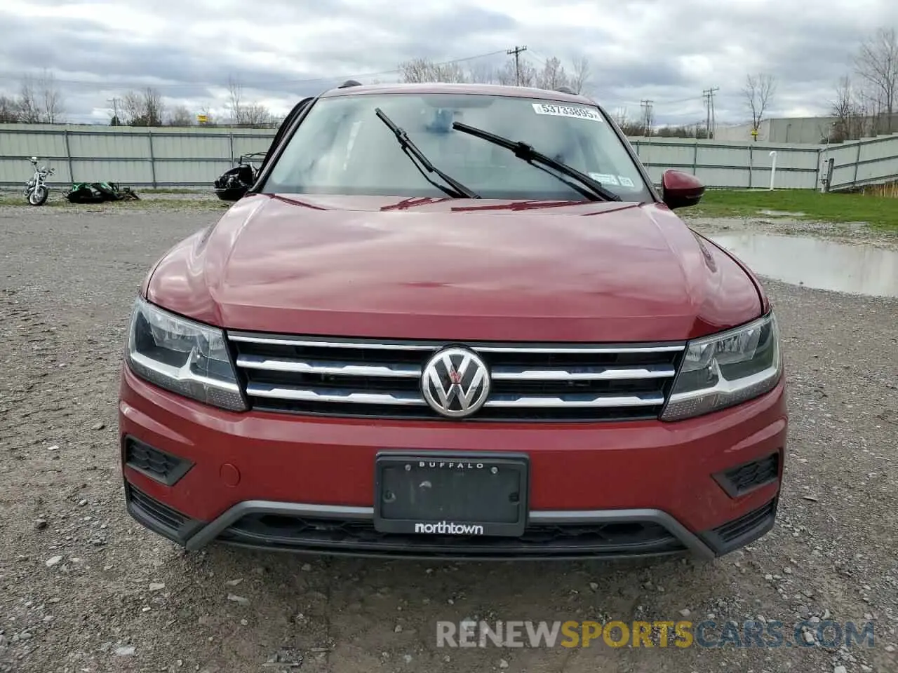 5 fotografías del automóvil dañado 3VV0B7AX0KM162033 VOLKSWAGEN TIGUAN 2019