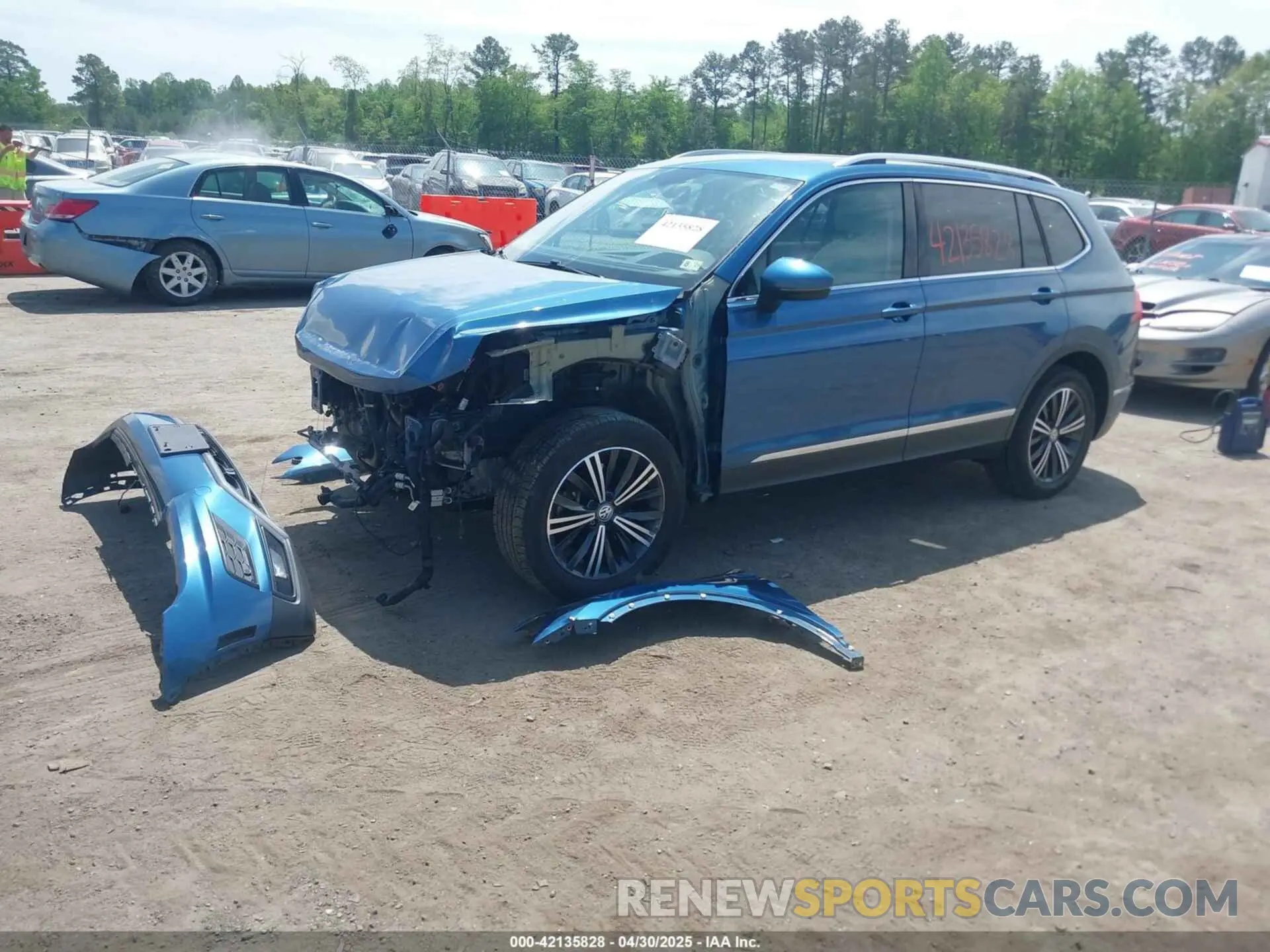 2 fotografías del automóvil dañado 3VV2B7AX5KM062339 VOLKSWAGEN TIGUAN 2019
