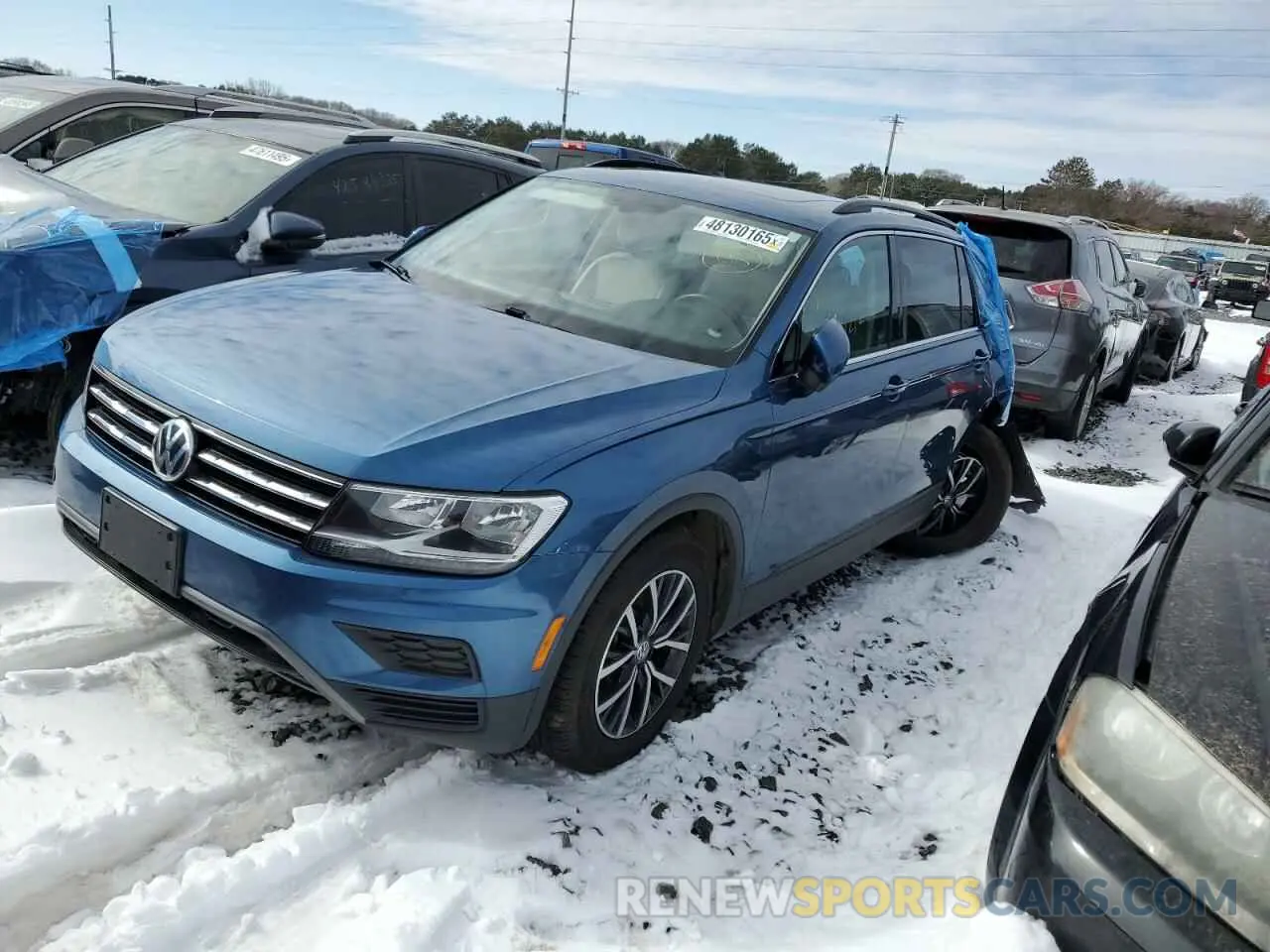 1 fotografías del automóvil dañado 3VV2B7AX5KM174574 VOLKSWAGEN TIGUAN 2019