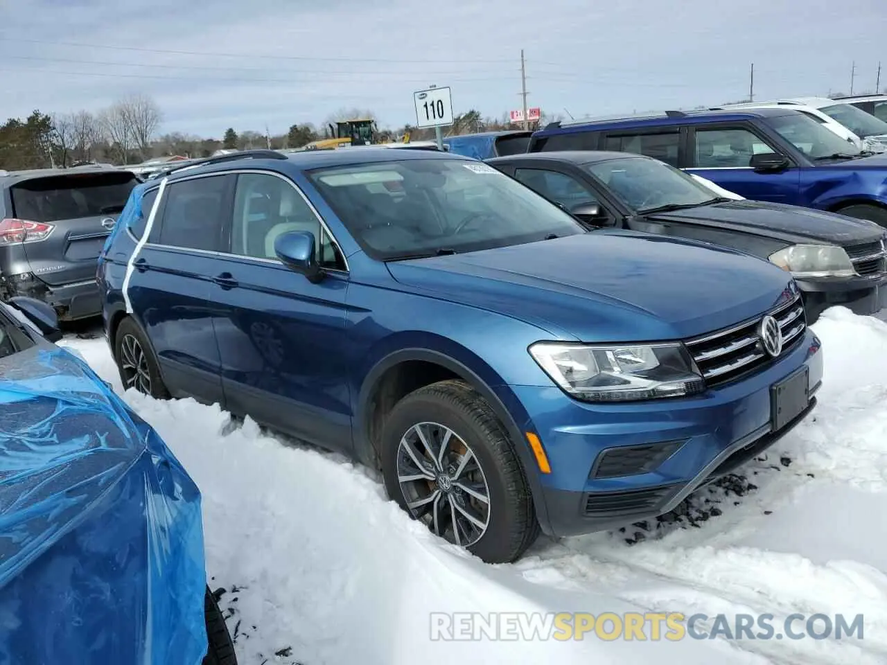 4 fotografías del automóvil dañado 3VV2B7AX5KM174574 VOLKSWAGEN TIGUAN 2019