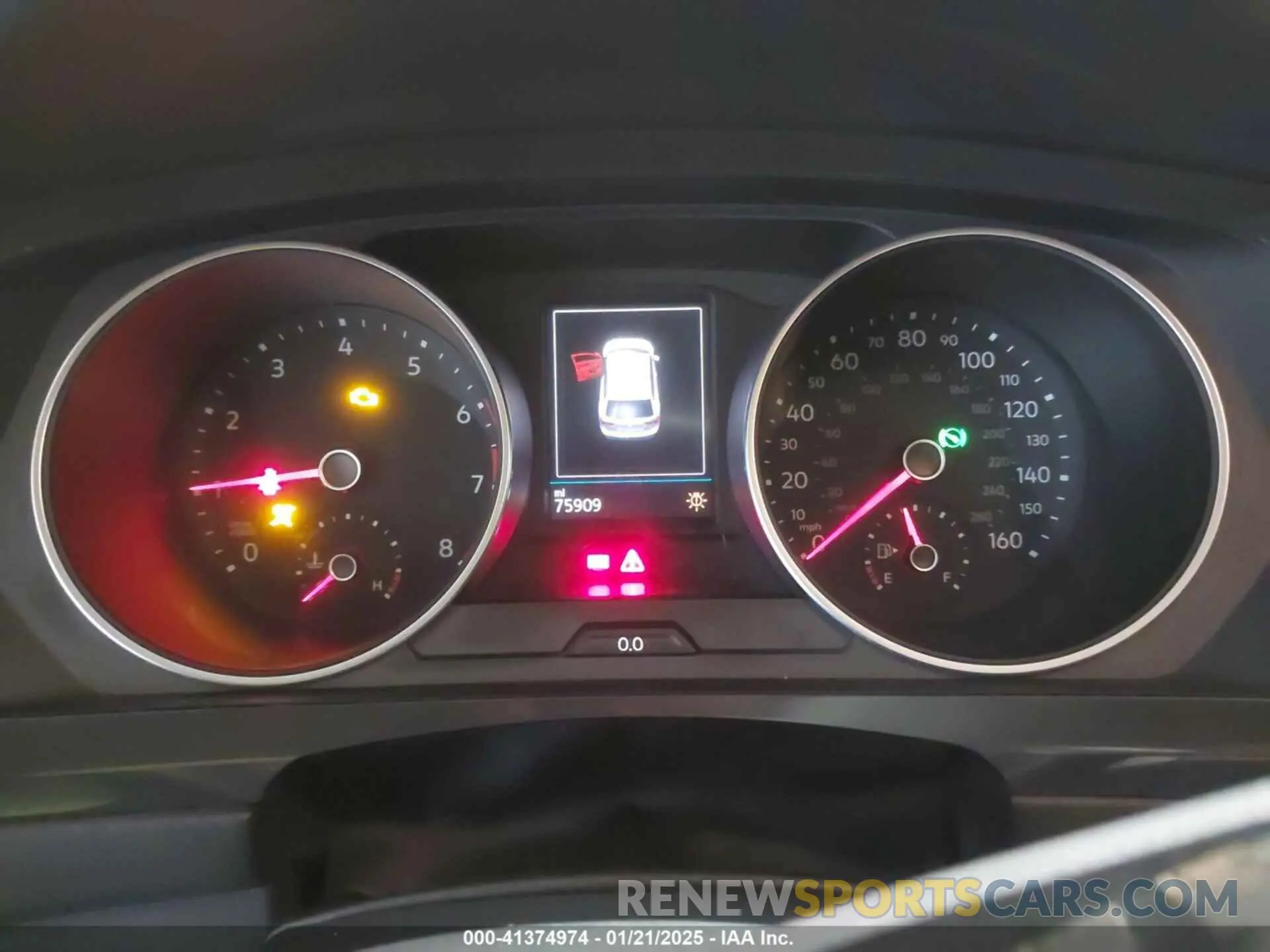 7 fotografías del automóvil dañado 3VV2B7AX6KM030029 VOLKSWAGEN TIGUAN 2019