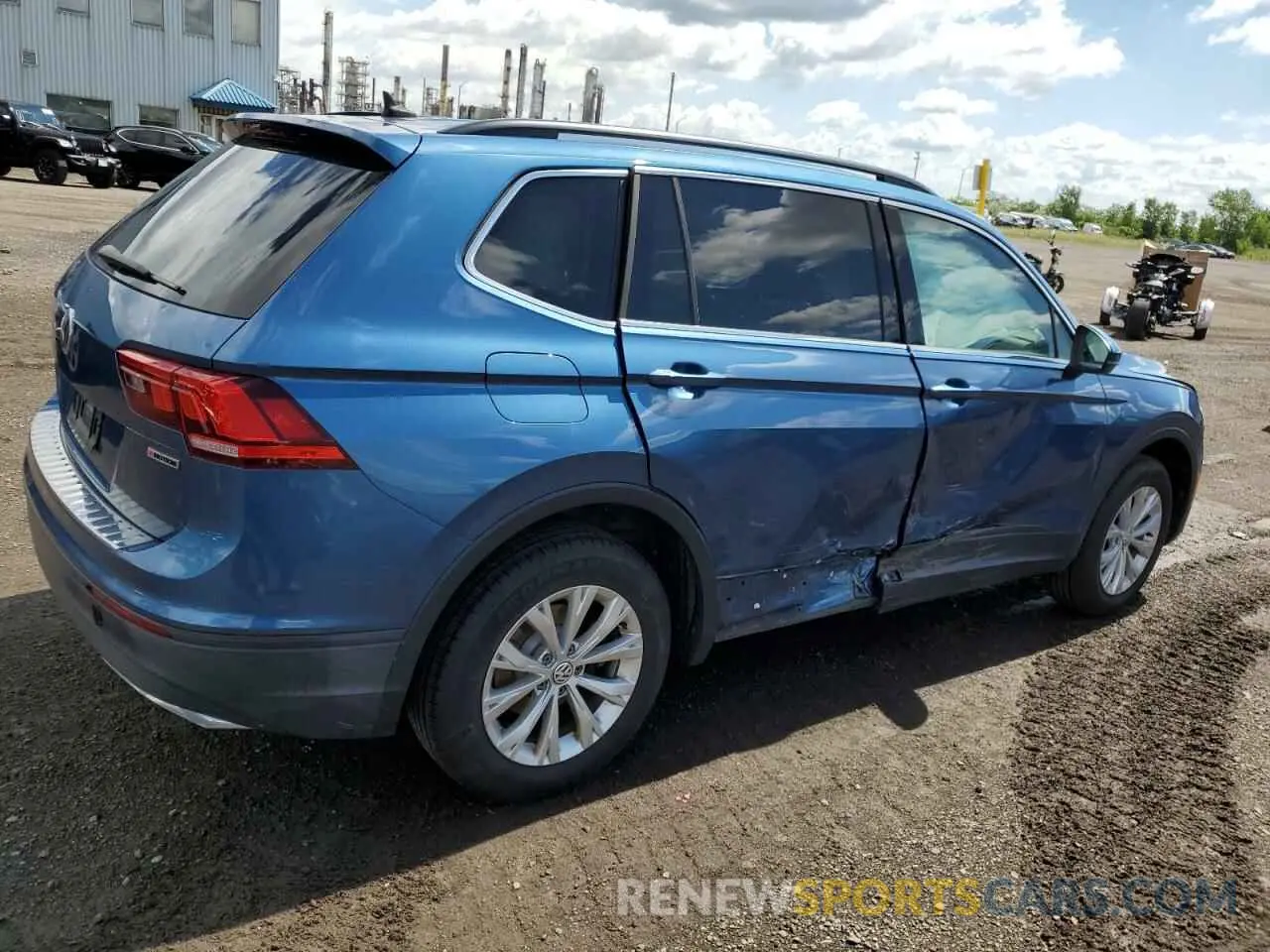 3 fotografías del automóvil dañado 3VV2B7AX8KM047706 VOLKSWAGEN TIGUAN 2019