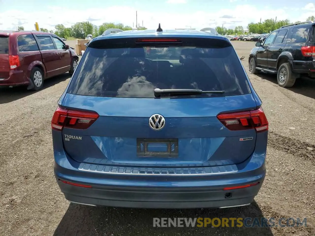 6 fotografías del automóvil dañado 3VV2B7AX8KM047706 VOLKSWAGEN TIGUAN 2019