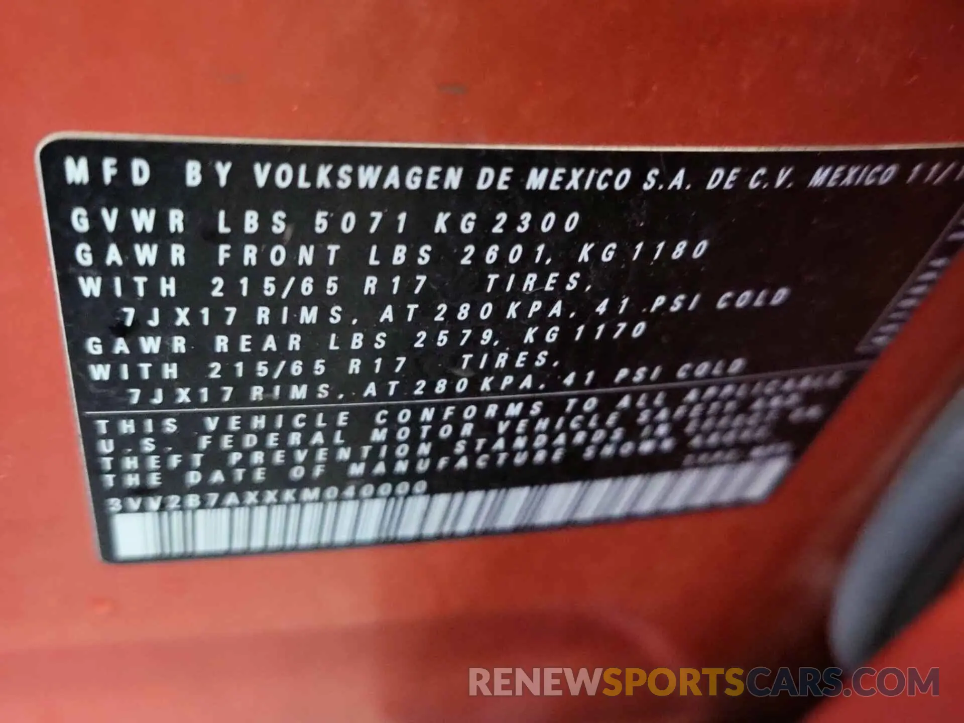 21 fotografías del automóvil dañado 3VV2B7AXXKM040000 VOLKSWAGEN TIGUAN 2019