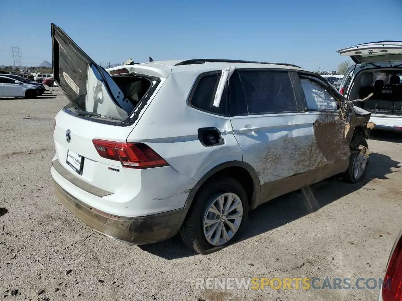 3 fotografías del automóvil dañado 3VV0B7AX4LM020785 VOLKSWAGEN TIGUAN 2020