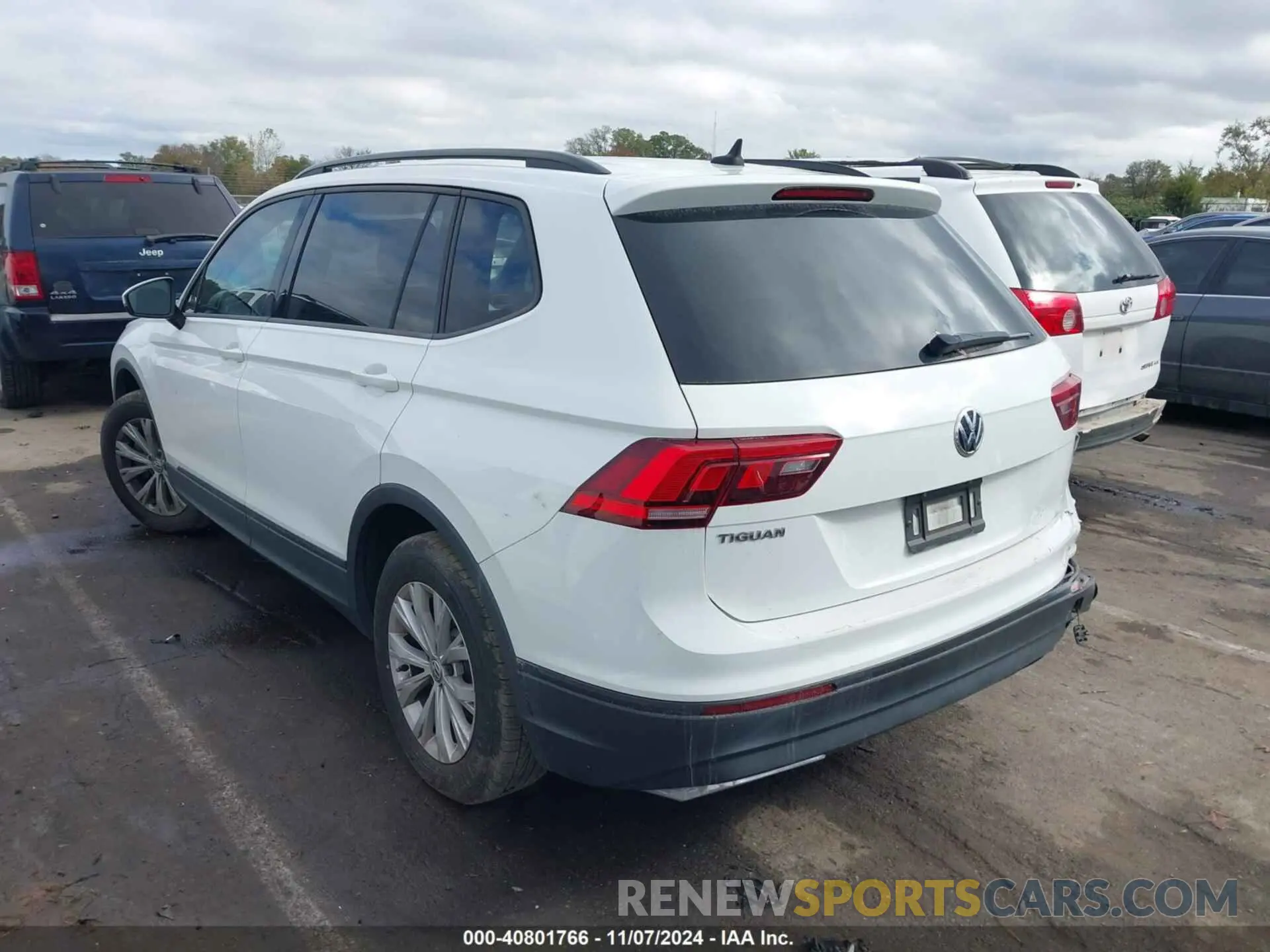 3 fotografías del automóvil dañado 3VV1B7AXXLM089114 VOLKSWAGEN TIGUAN 2020