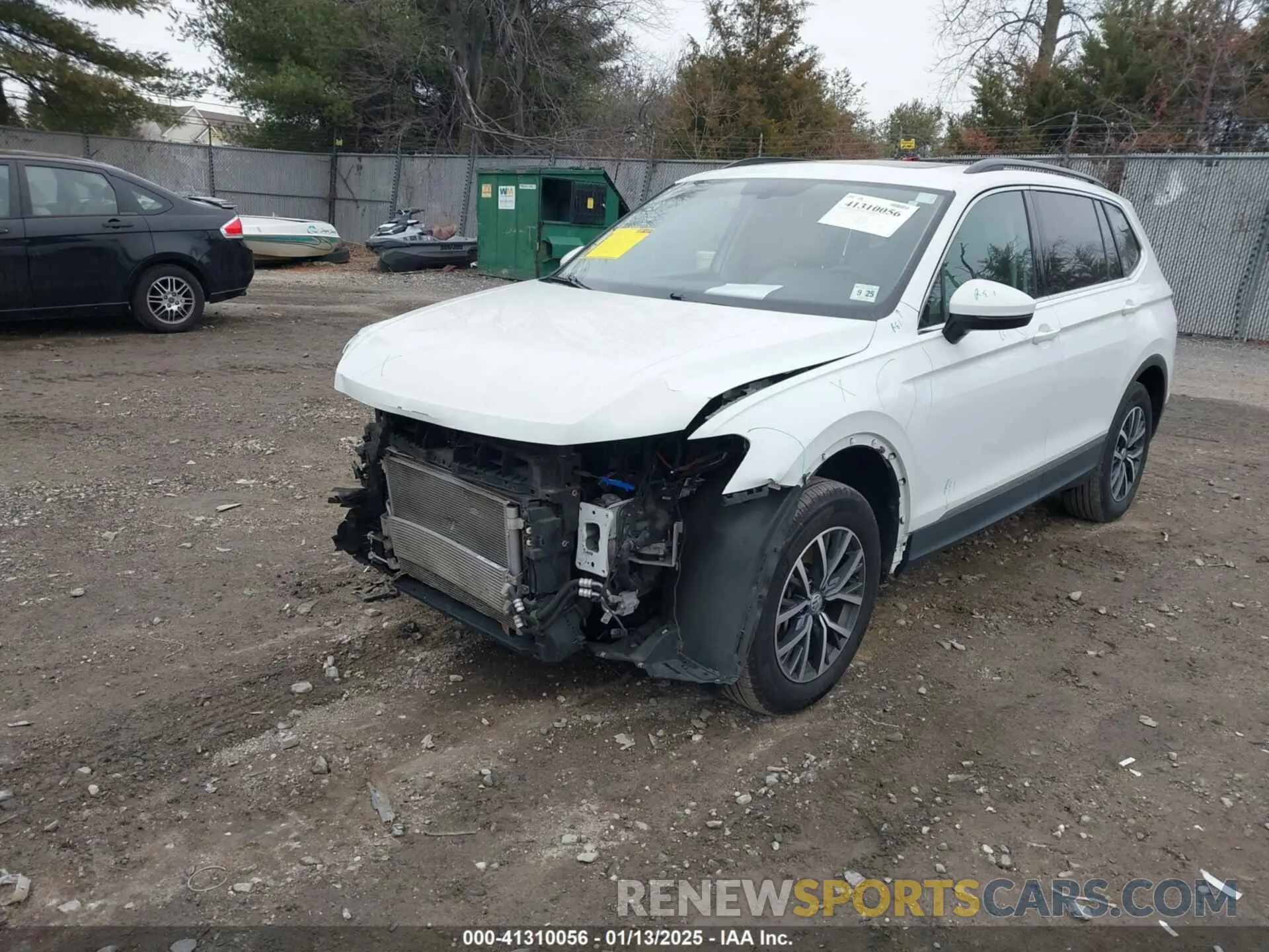 2 fotografías del automóvil dañado 3VV2B7AX0LM075033 VOLKSWAGEN TIGUAN 2020