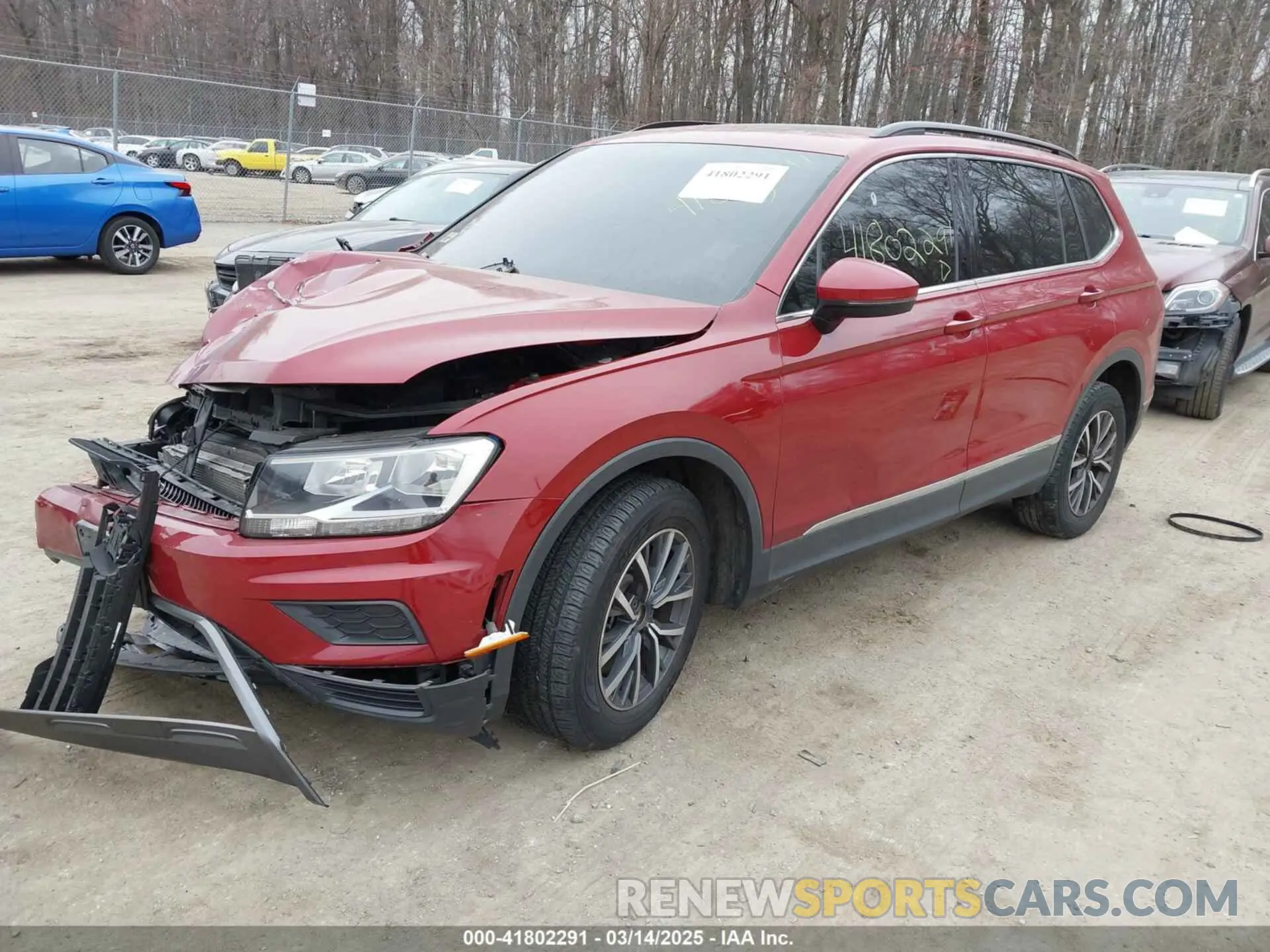 2 fotografías del automóvil dañado 3VV2B7AX2LM018722 VOLKSWAGEN TIGUAN 2020