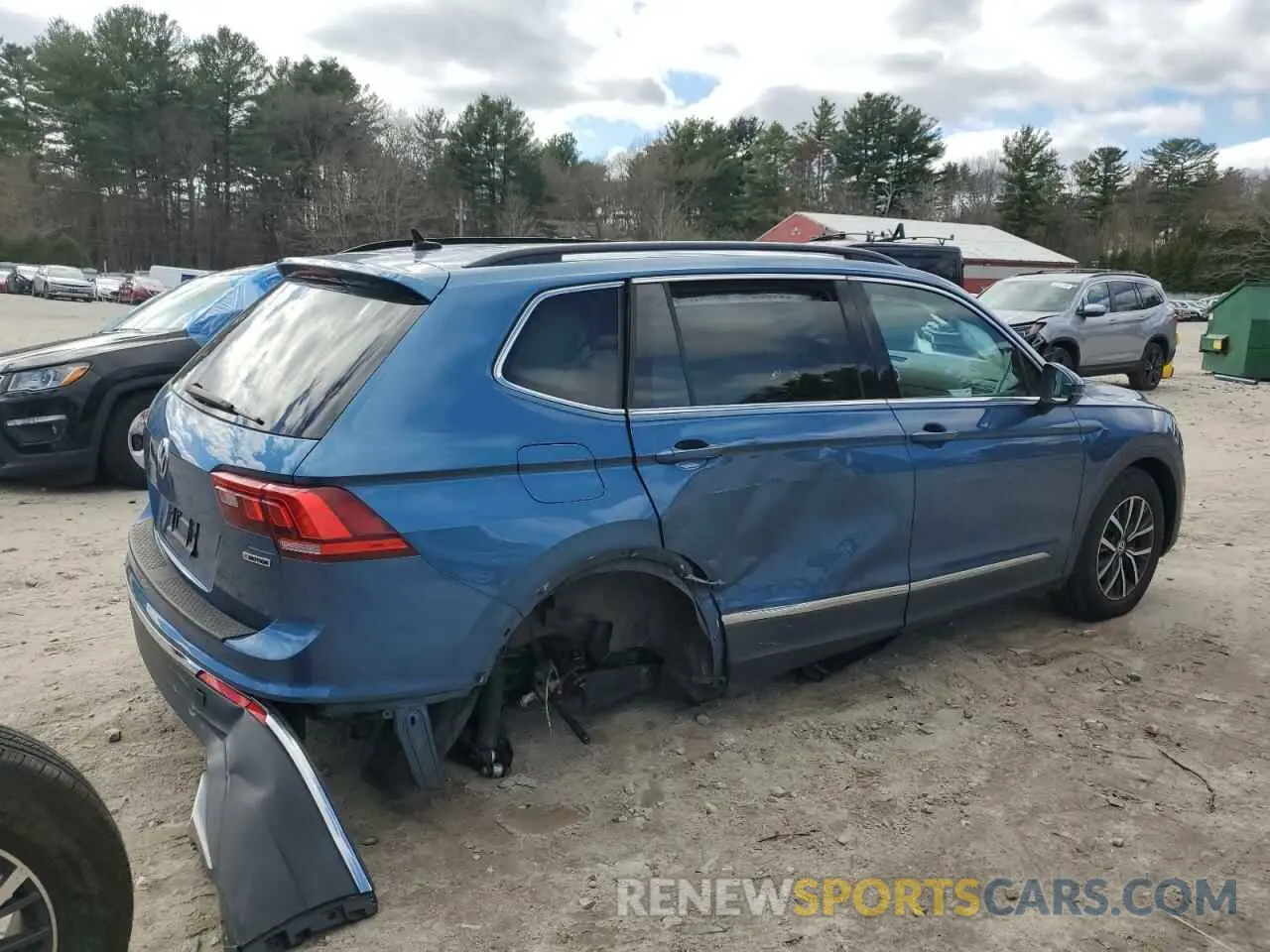 3 fotografías del automóvil dañado 3VV2B7AX3LM038039 VOLKSWAGEN TIGUAN 2020
