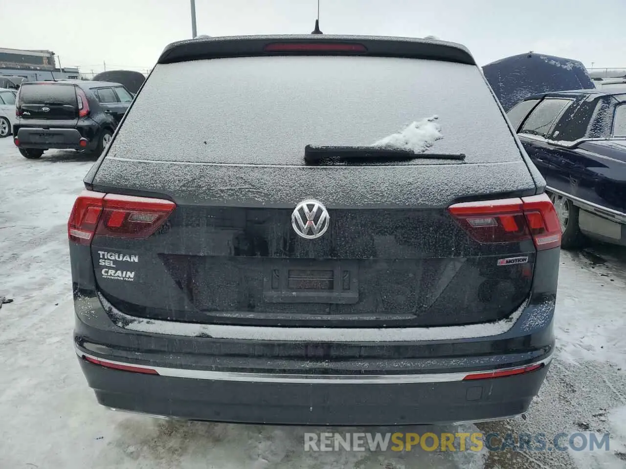 6 fotografías del automóvil dañado 3VV2B7AX4LM114786 VOLKSWAGEN TIGUAN 2020