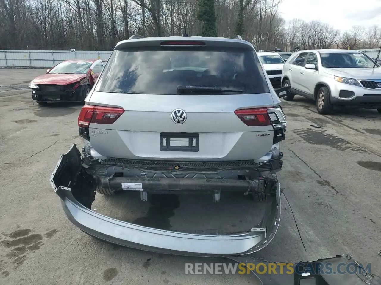 6 fotografías del automóvil dañado 3VV2B7AX7LM145269 VOLKSWAGEN TIGUAN 2020