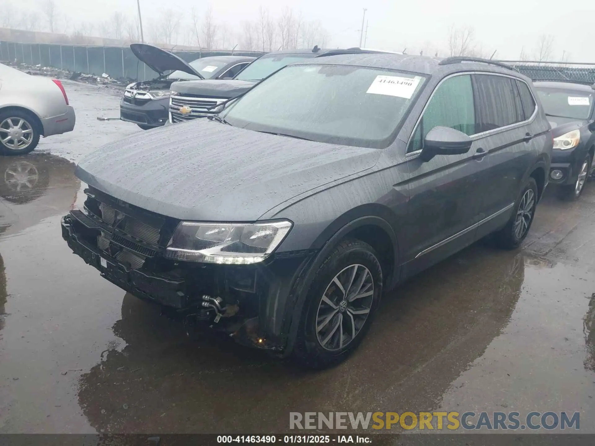 2 fotografías del automóvil dañado 3VV2B7AX7LM158118 VOLKSWAGEN TIGUAN 2020