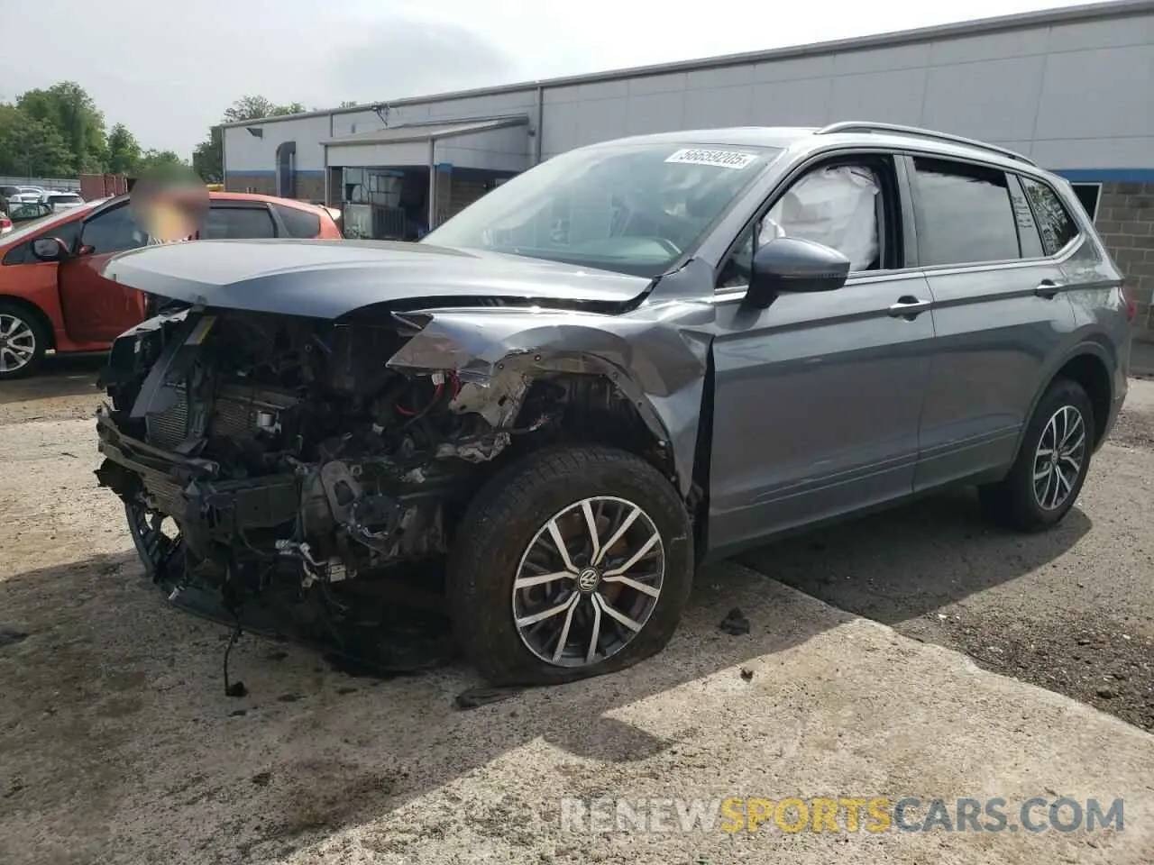 1 fotografías del automóvil dañado 3VV0B7AX7MM026632 VOLKSWAGEN TIGUAN 2021