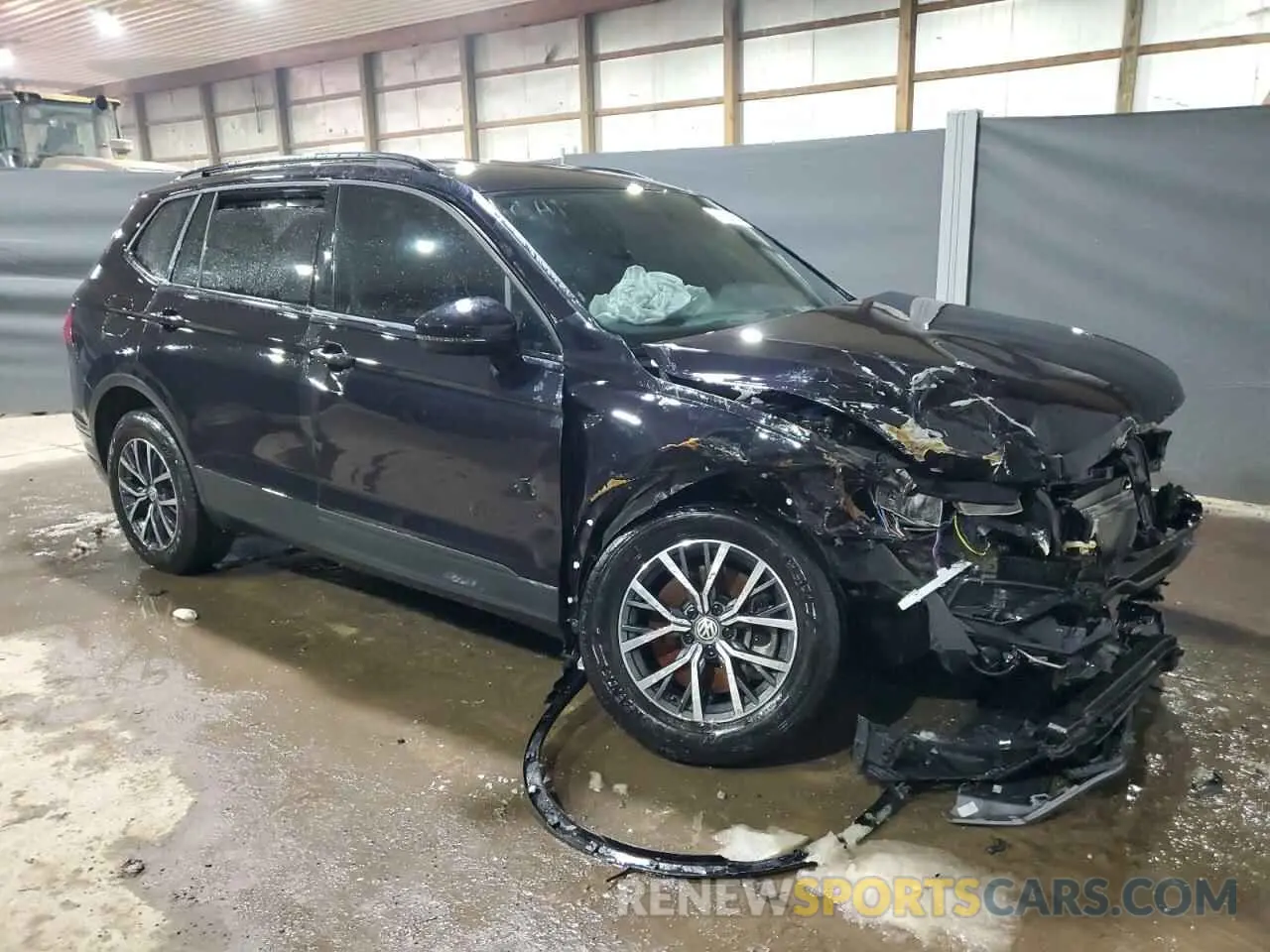 4 fotografías del automóvil dañado 3VV0B7AX9MM007127 VOLKSWAGEN TIGUAN 2021