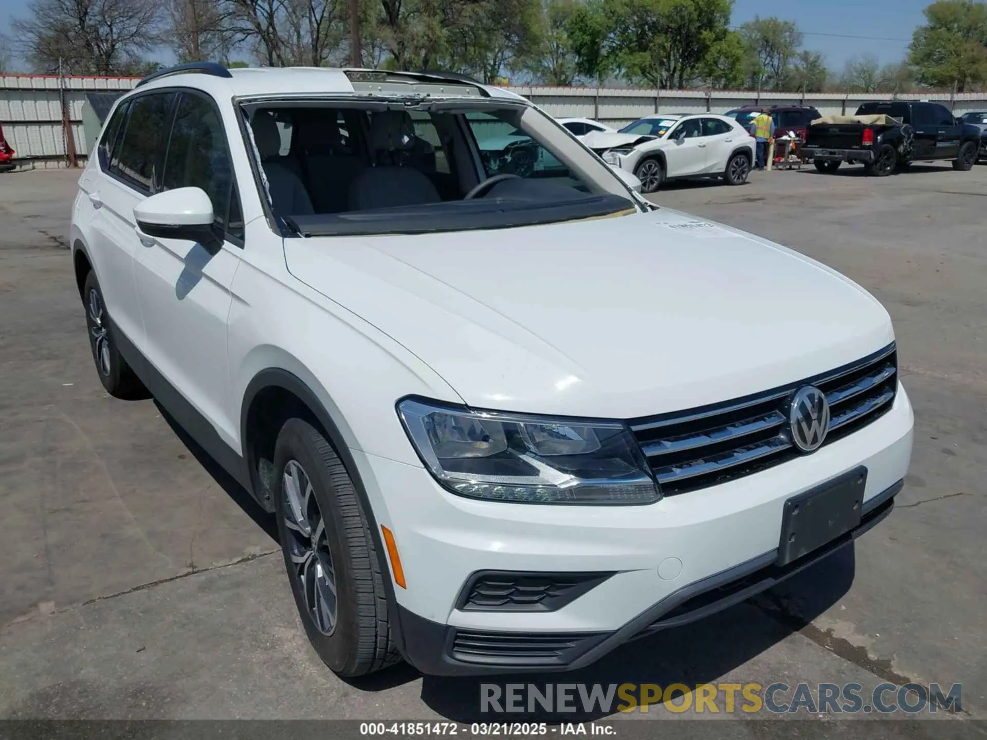 1 fotografías del automóvil dañado 3VV1B7AX1MM010320 VOLKSWAGEN TIGUAN 2021