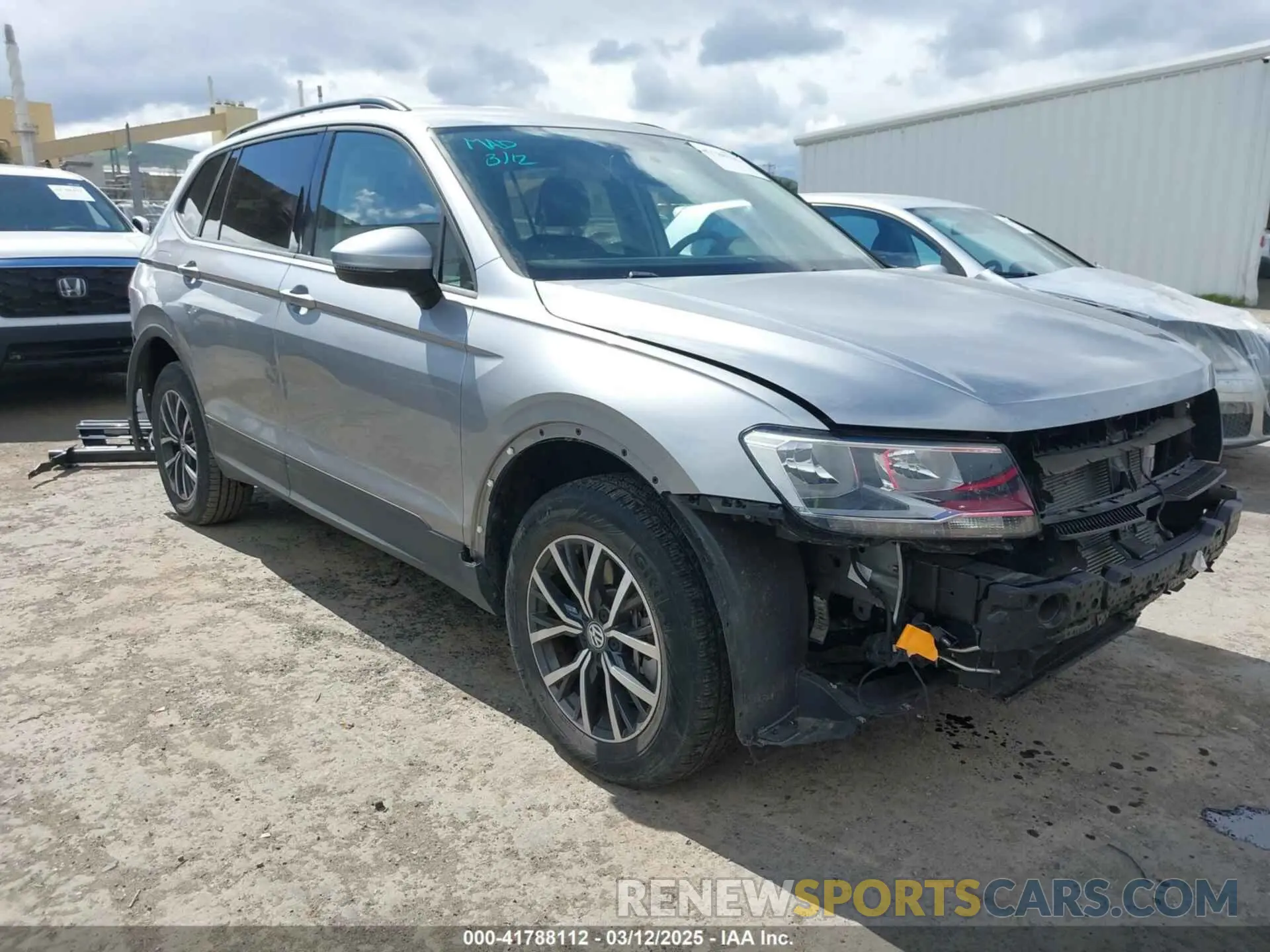 1 fotografías del automóvil dañado 3VV1B7AX1MM070775 VOLKSWAGEN TIGUAN 2021