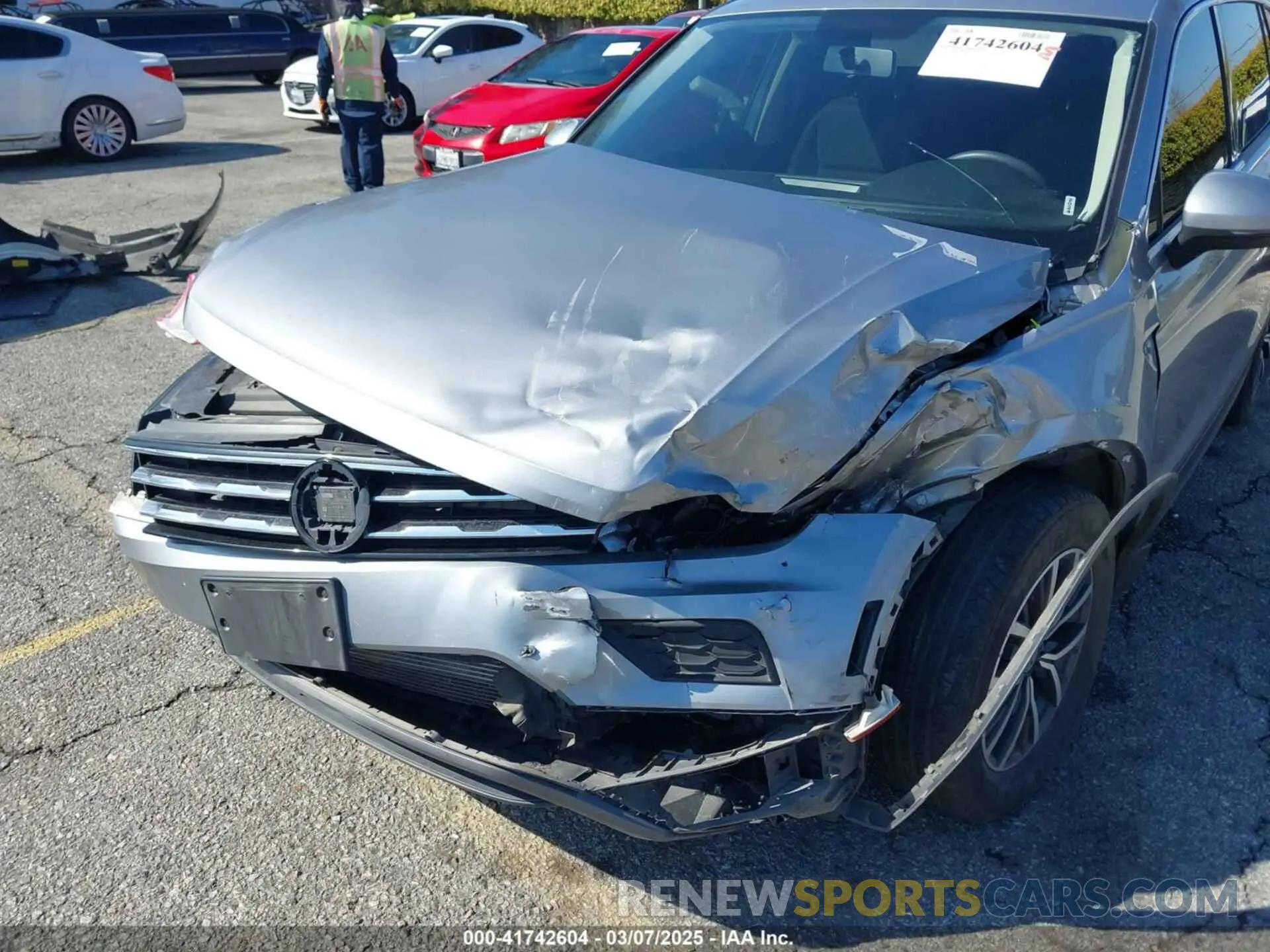 6 fotografías del automóvil dañado 3VV1B7AX6MM131036 VOLKSWAGEN TIGUAN 2021