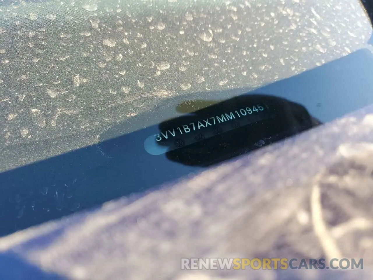 13 fotografías del automóvil dañado 3VV1B7AX7MM109451 VOLKSWAGEN TIGUAN 2021