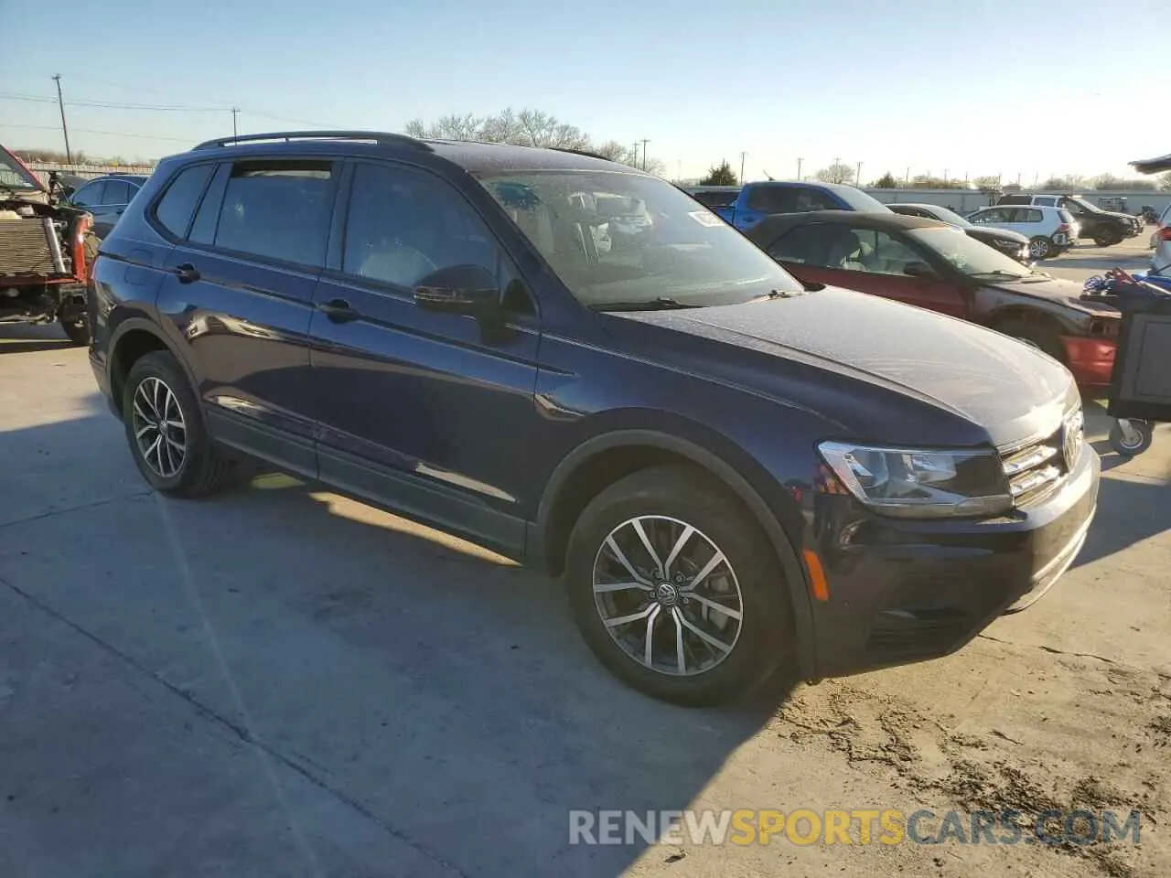 4 fotografías del automóvil dañado 3VV1B7AX7MM109451 VOLKSWAGEN TIGUAN 2021