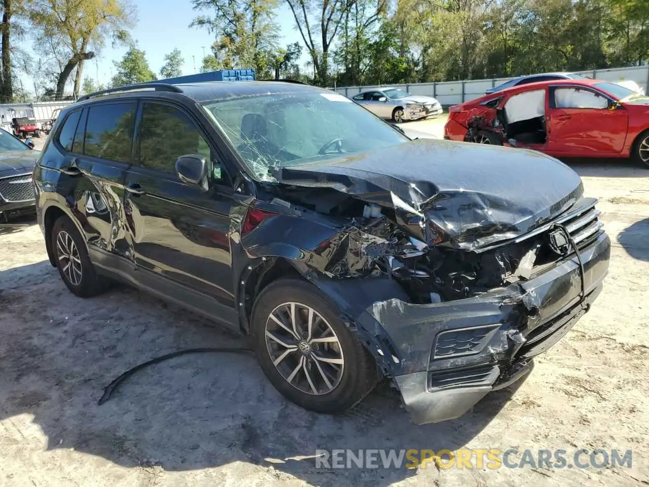 4 fotografías del automóvil dañado 3VV1B7AX8MM008418 VOLKSWAGEN TIGUAN 2021