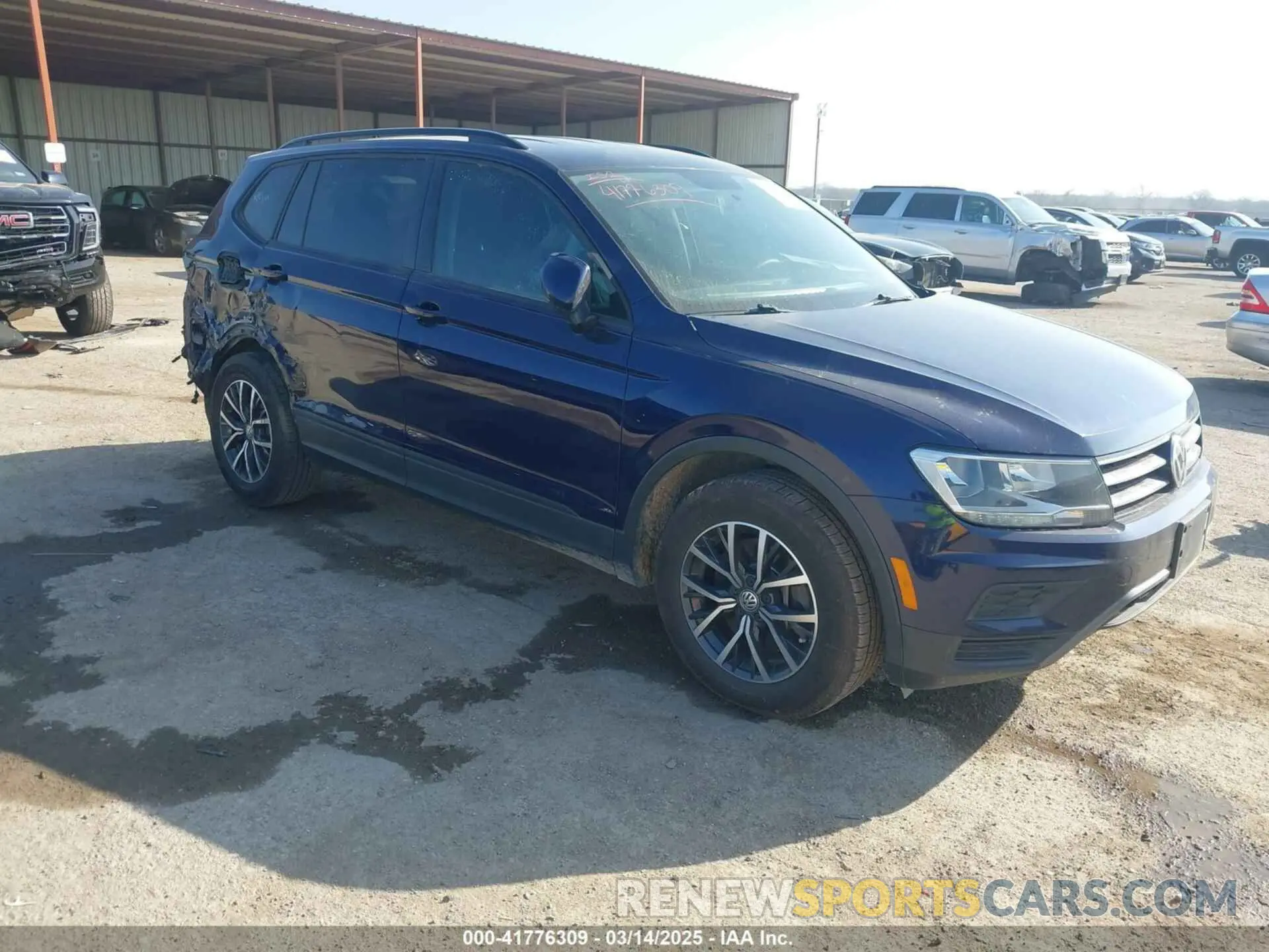 1 fotografías del automóvil dañado 3VV1B7AXXMM012292 VOLKSWAGEN TIGUAN 2021