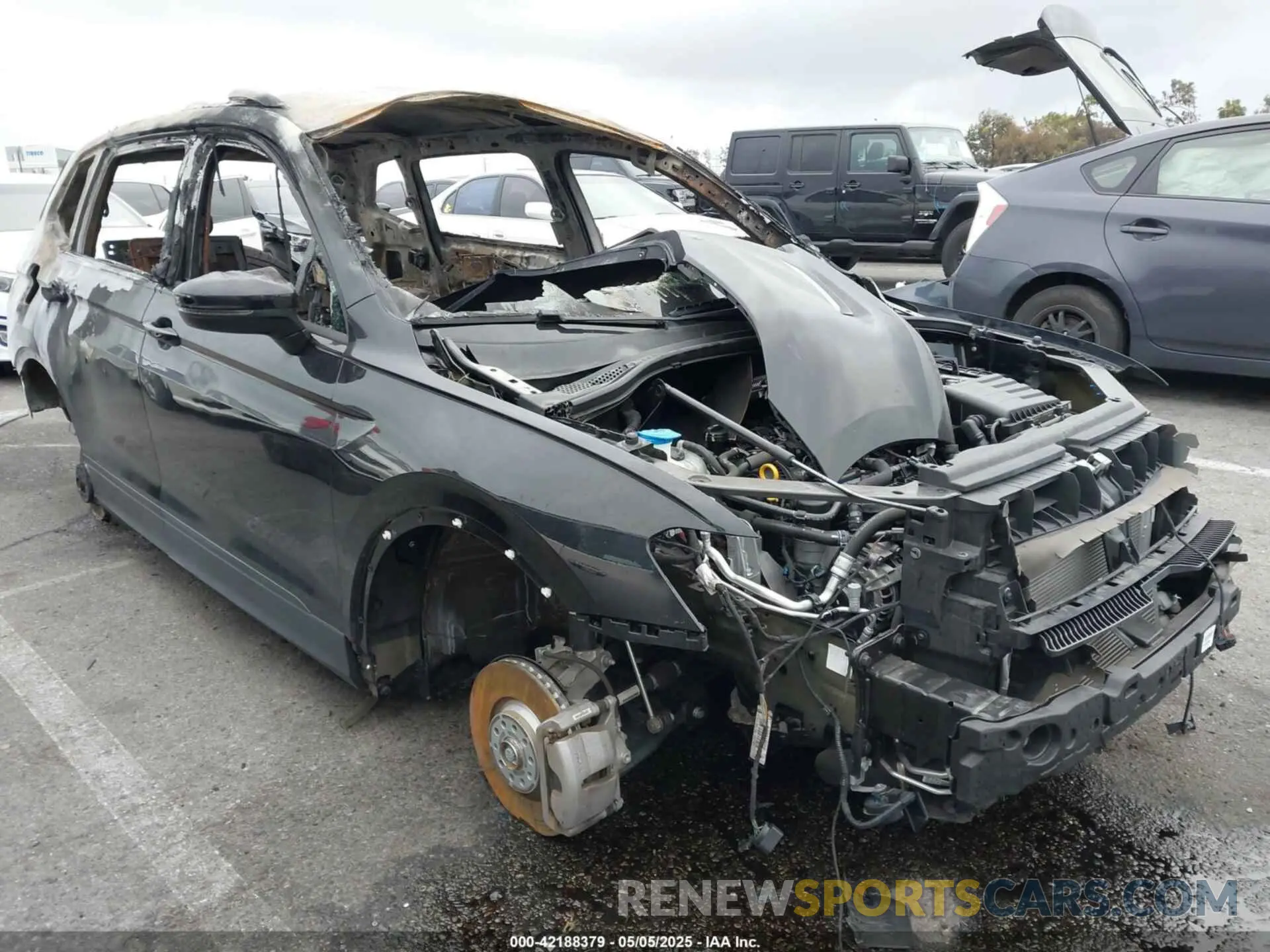1 fotografías del automóvil dañado 3VV1B7AXXMM045664 VOLKSWAGEN TIGUAN 2021