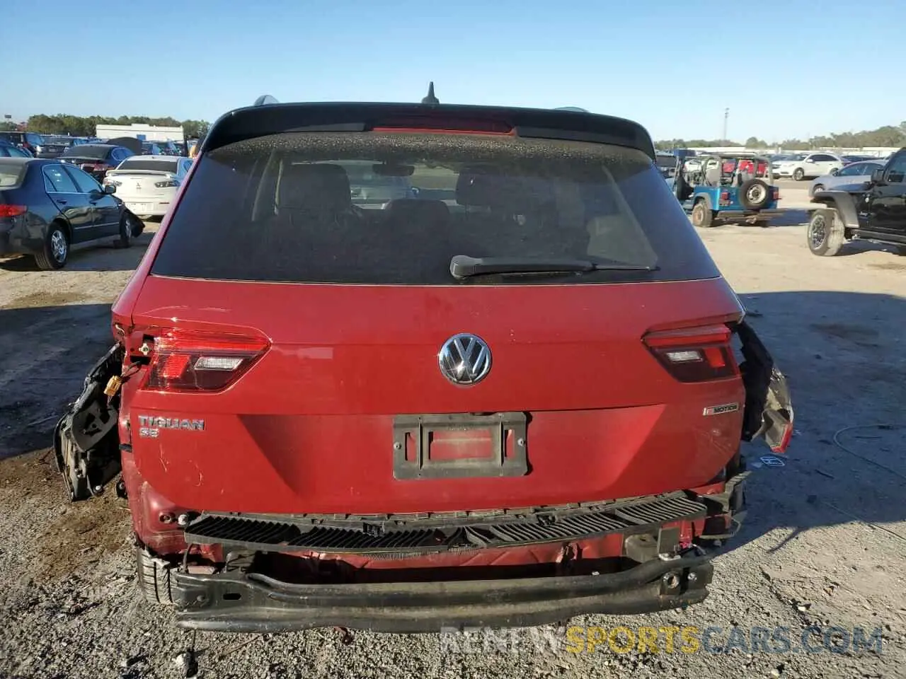 6 fotografías del automóvil dañado 3VV2B7AX1MM074247 VOLKSWAGEN TIGUAN 2021